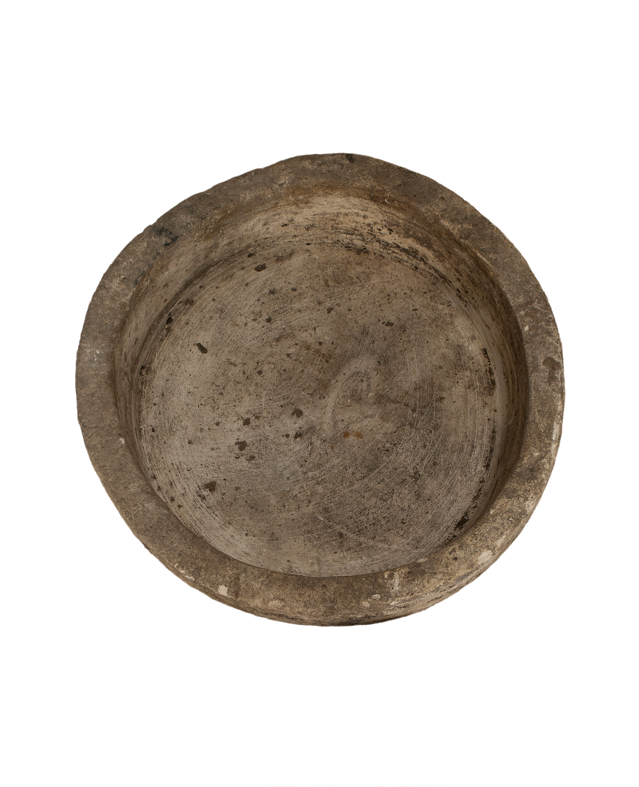 Limestone Trough - Round side view