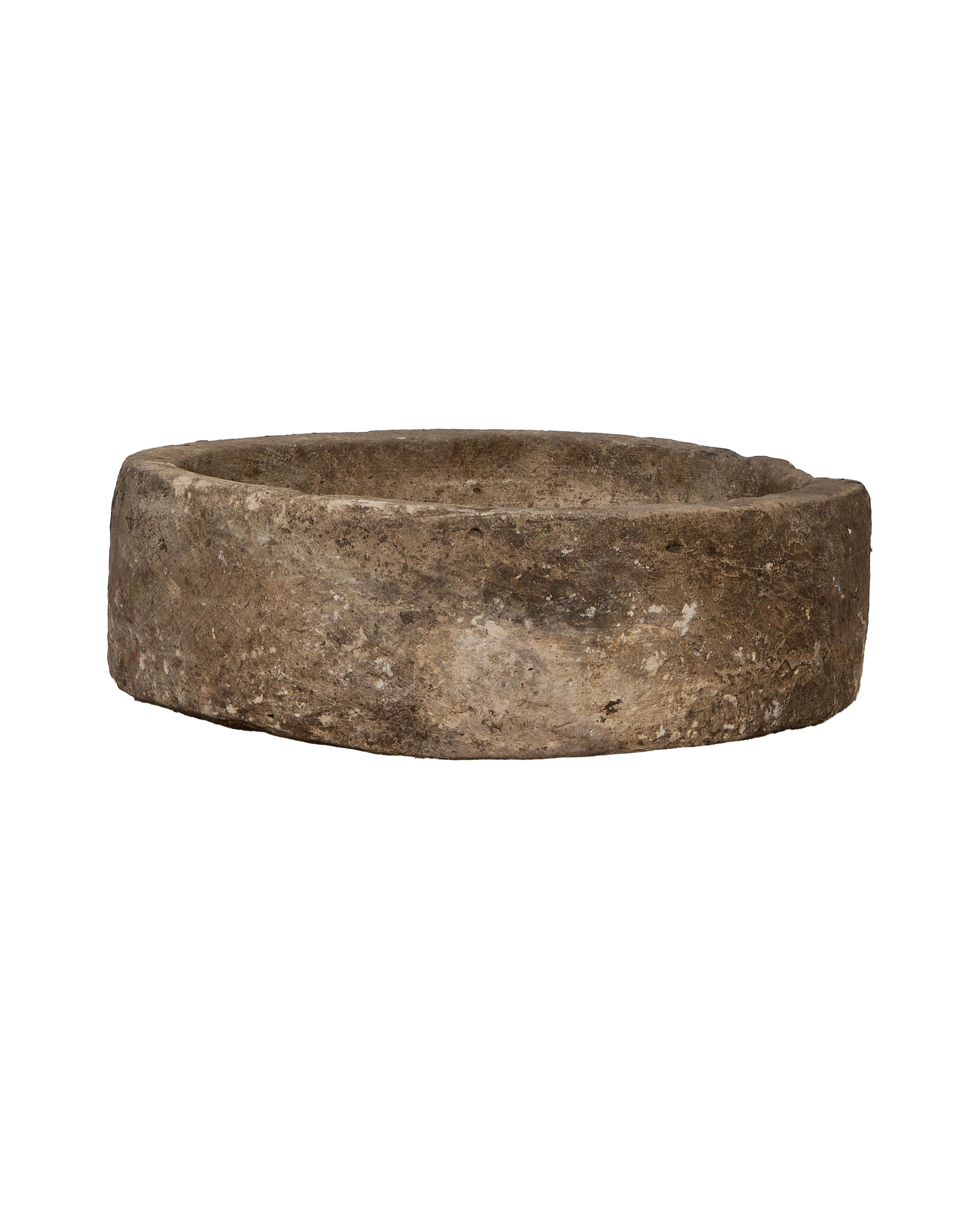 Limestone Trough - Round - oak - from Indonesia - vintage
