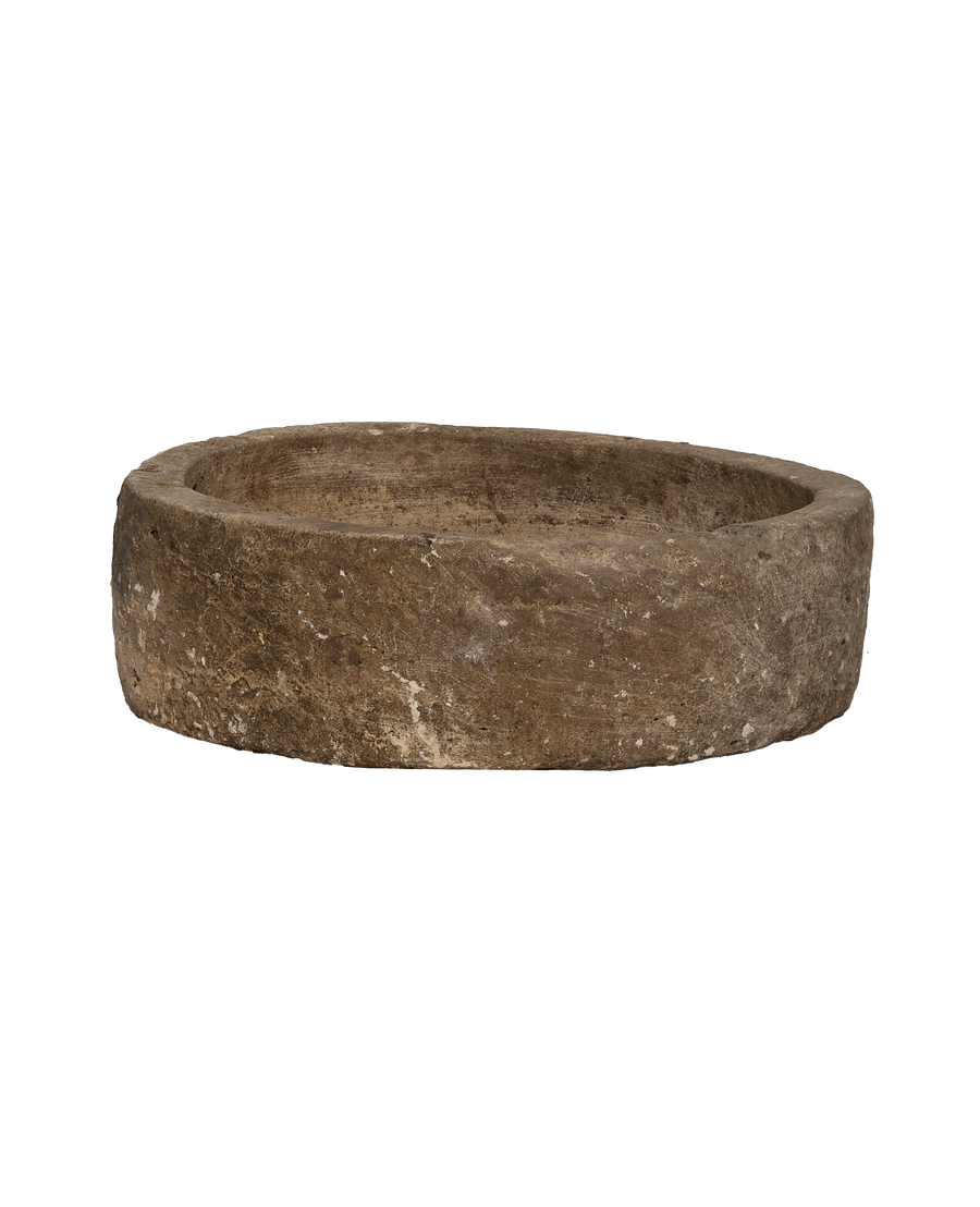 Limestone Trough - Round detail view