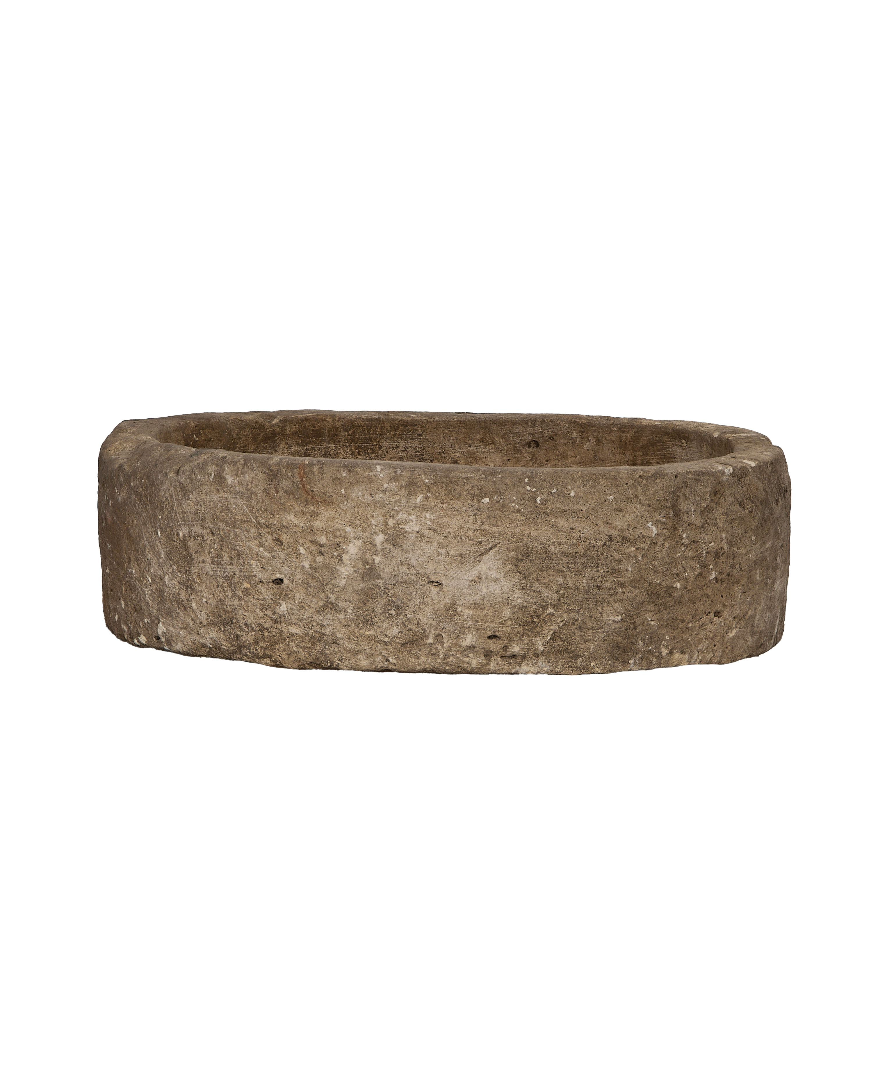 Limestone Trough - Round close-up