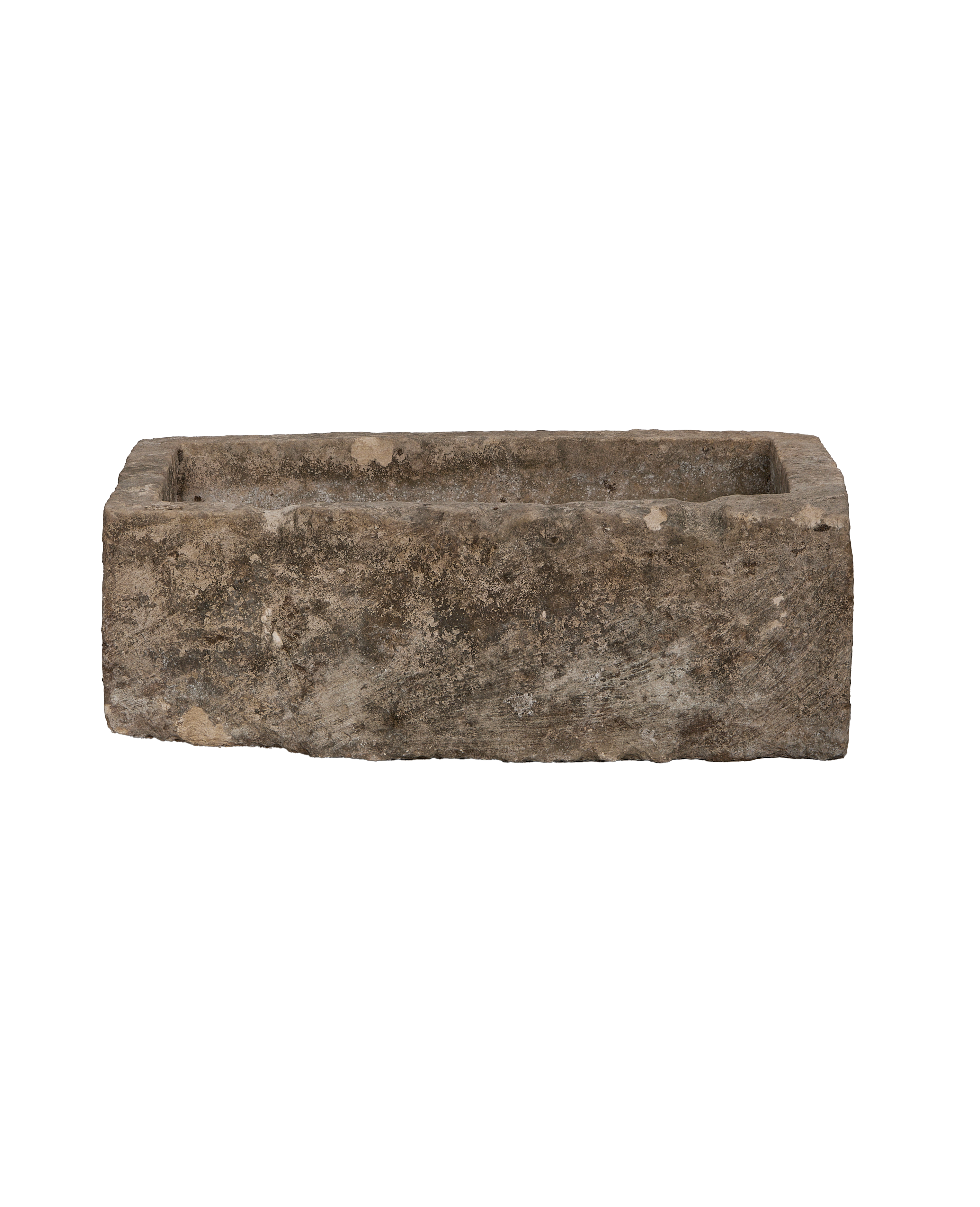 Limestone Trough - Rectangle - oak - from Indonesia - vintage