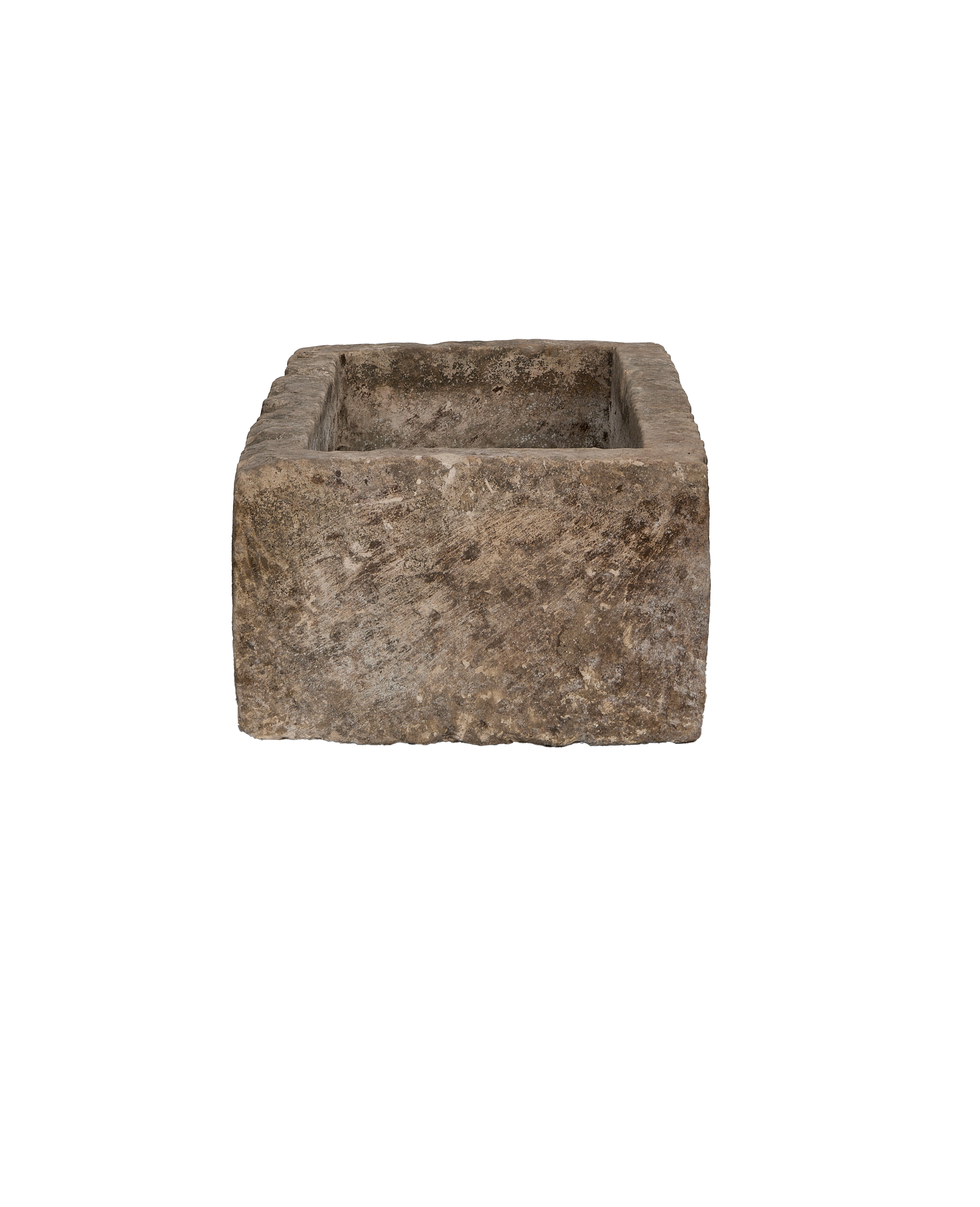 Limestone Trough - Rectangle detail view