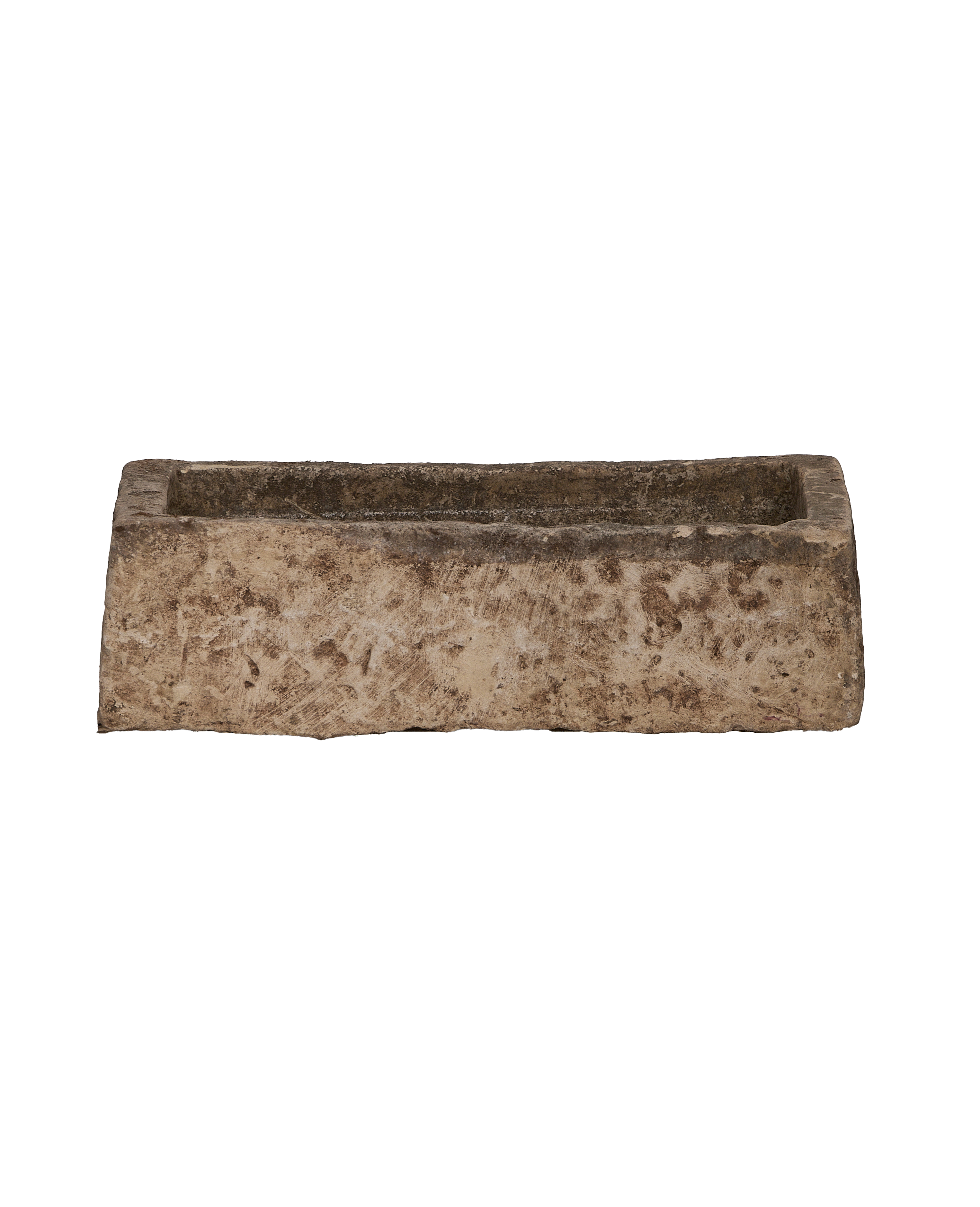 Limestone Trough - Rectangle - oak - from Indonesia - vintage