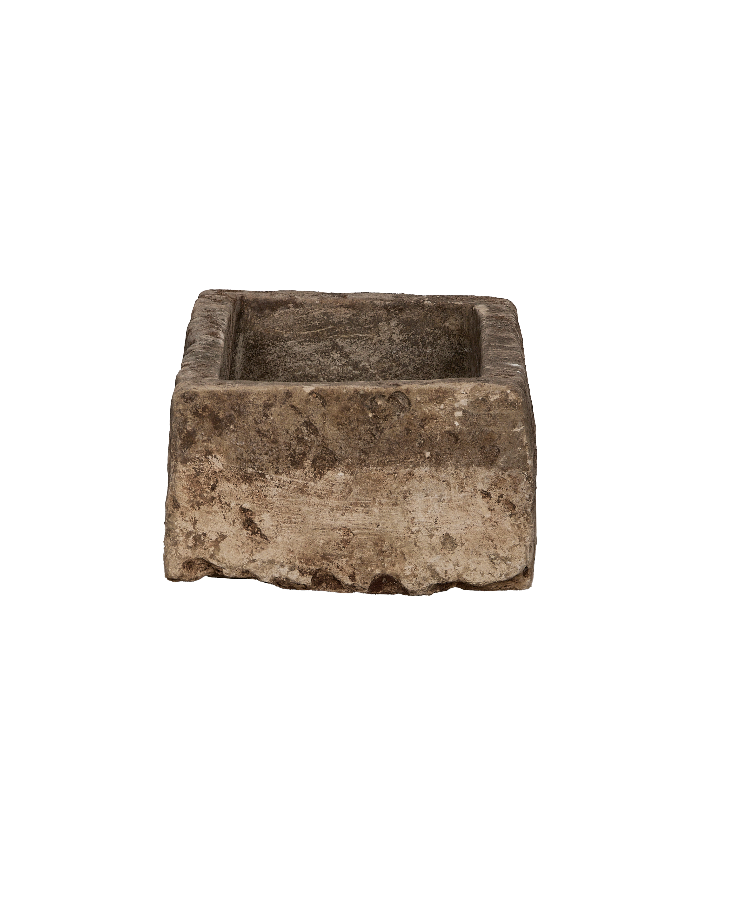 Limestone Trough - Rectangle close-up