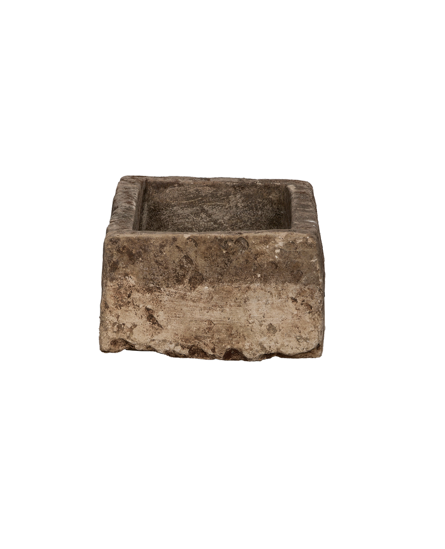 Limestone Trough - Rectangle close-up