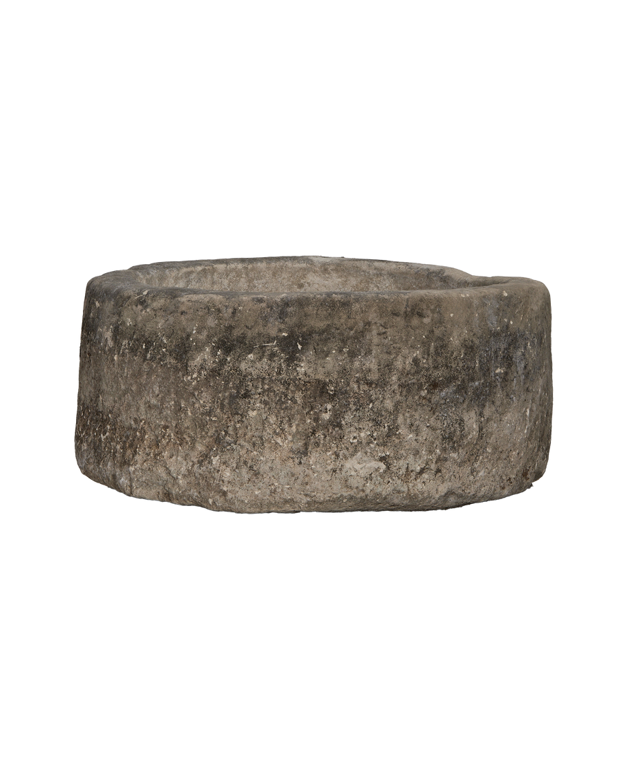 Limestone Trough - Round alternate angle