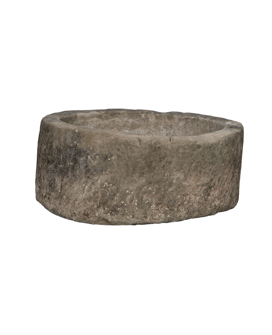 Limestone Trough - Round close-up