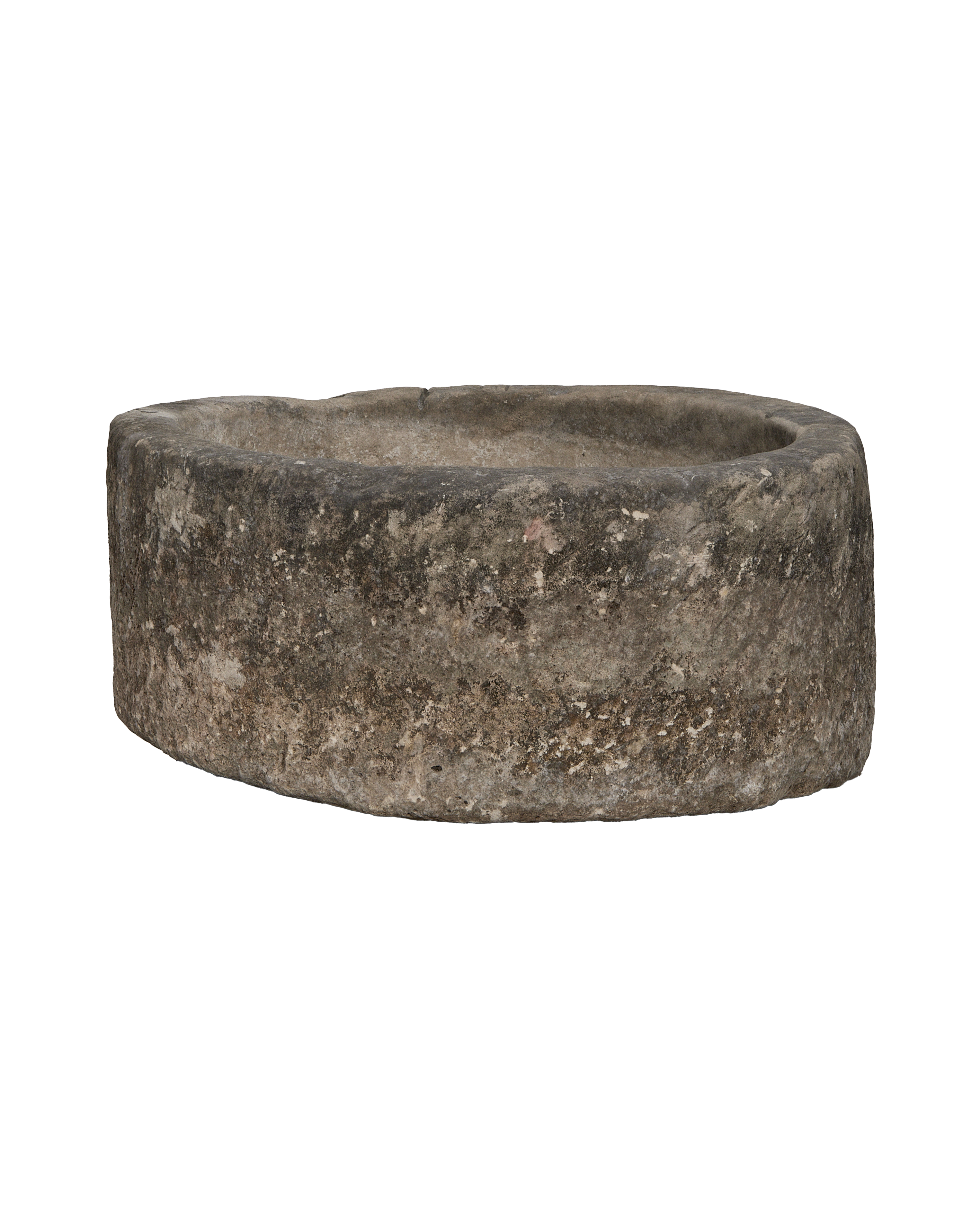 Limestone Trough - Round detail view