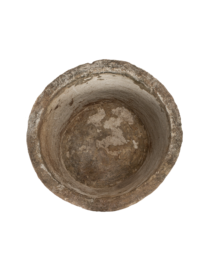 Limestone Trough - Round side view