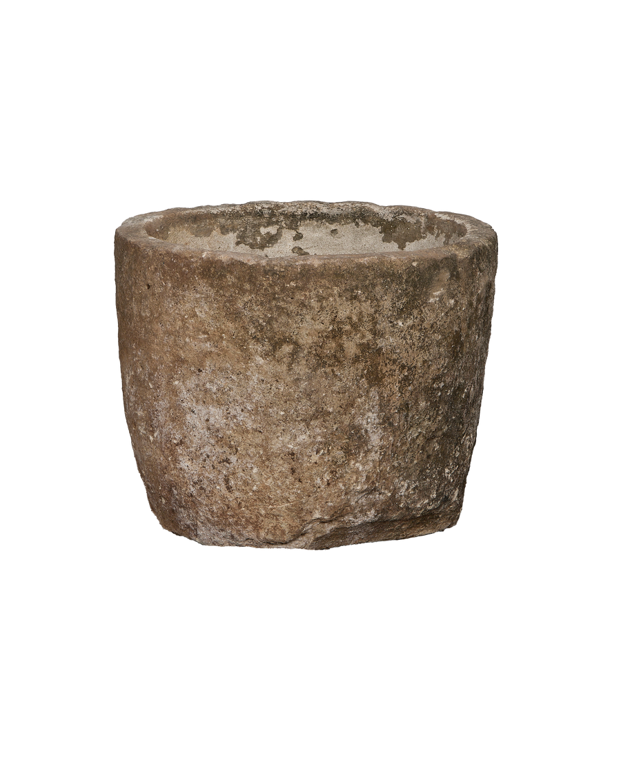 Limestone Trough - Round alternate angle
