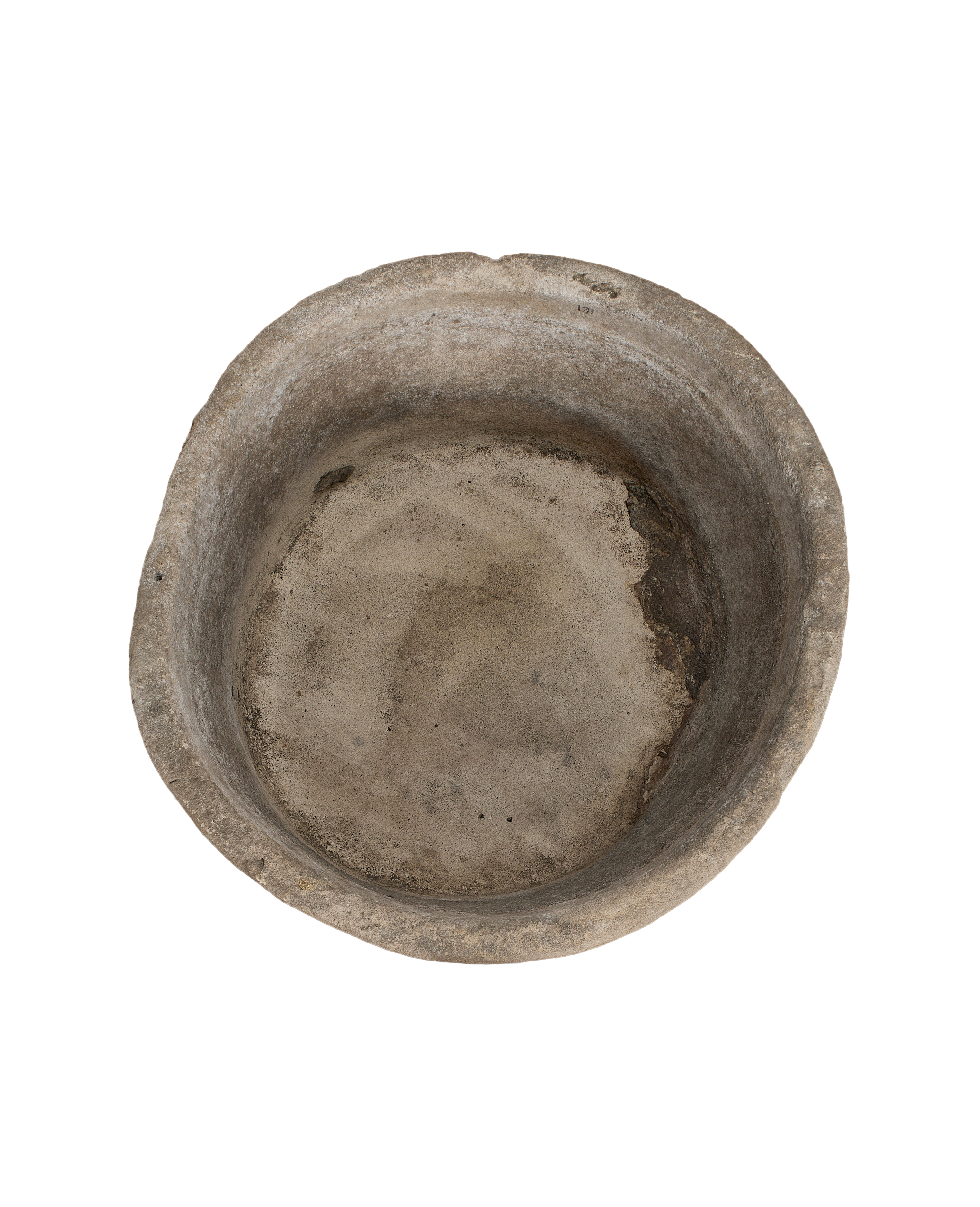 Limestone Trough - Round side view
