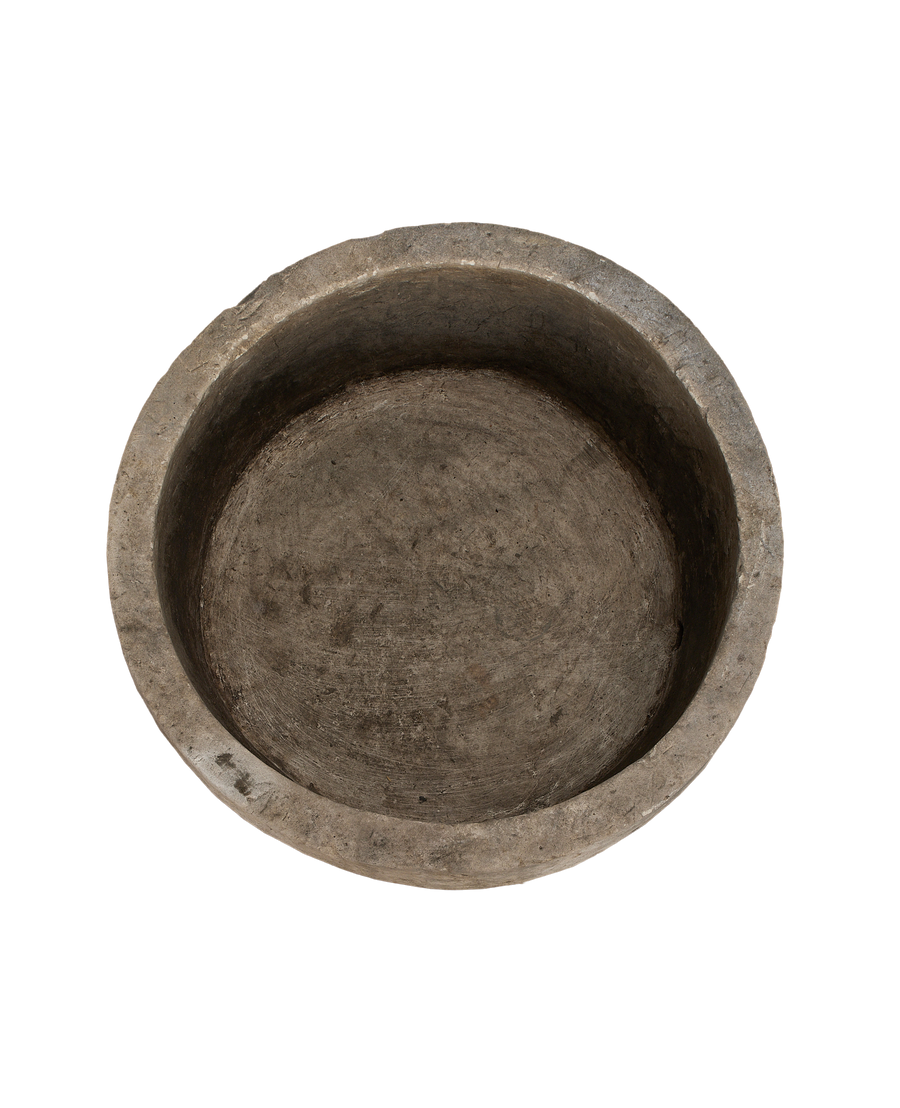 Limestone Trough - Round side view