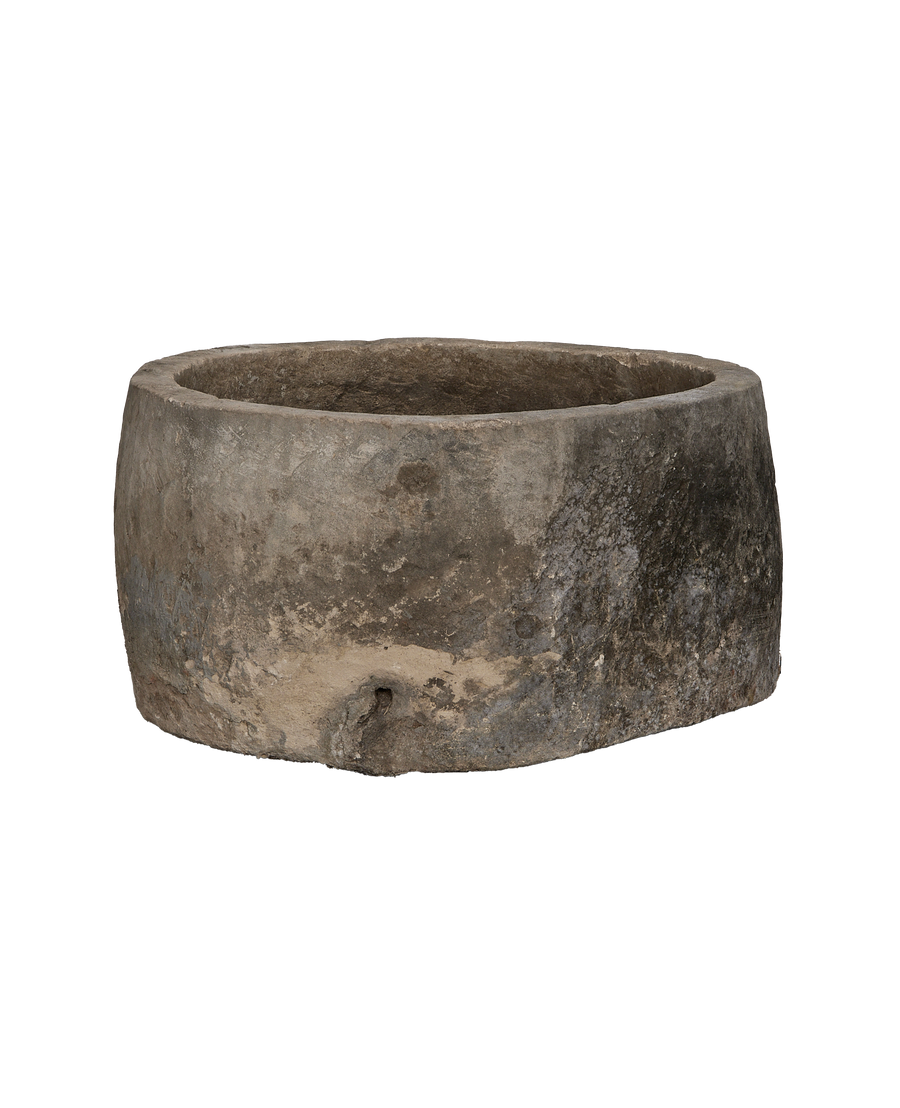 Limestone Trough - Round alternate angle