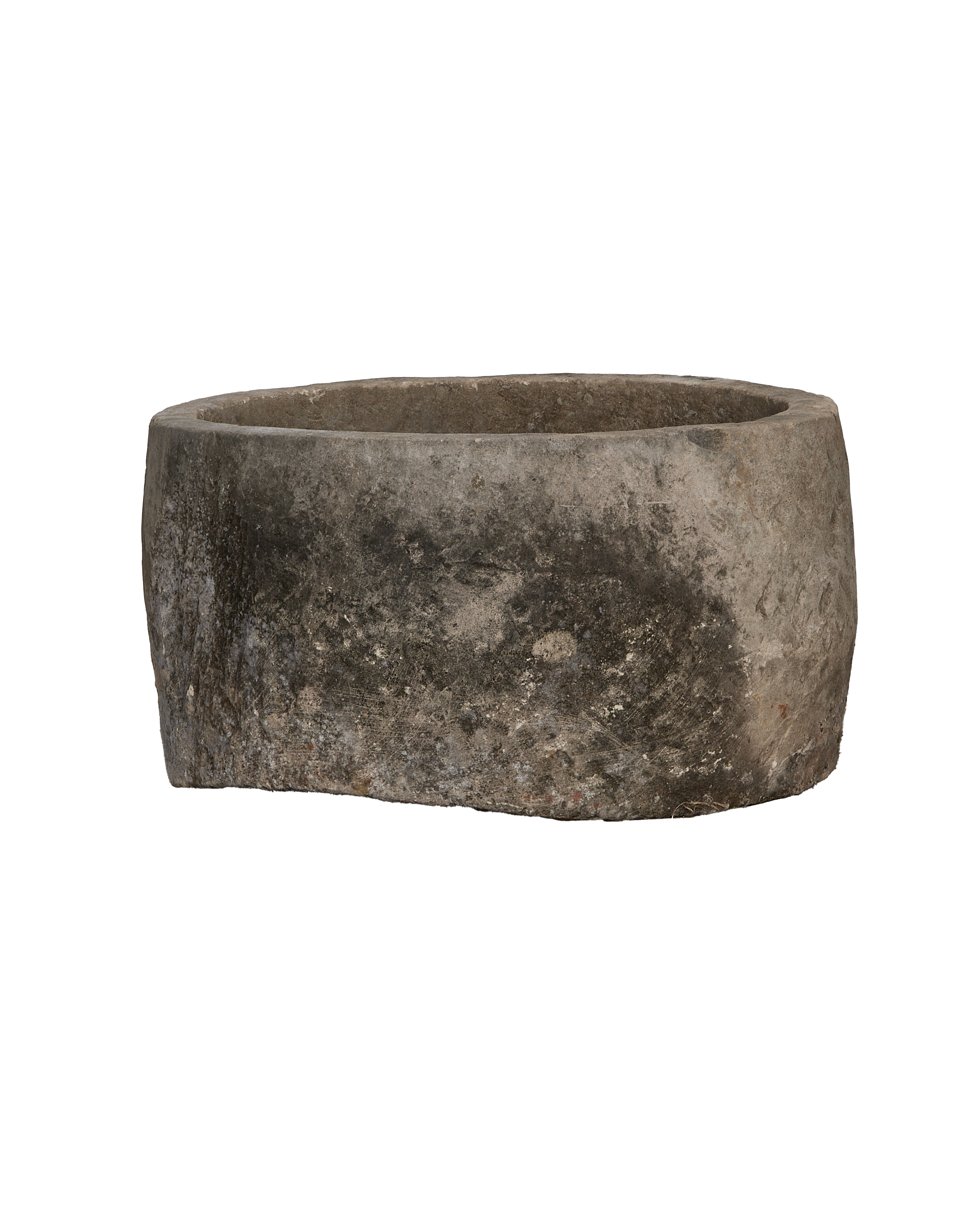 Limestone Trough - Round - oak - from Indonesia - vintage