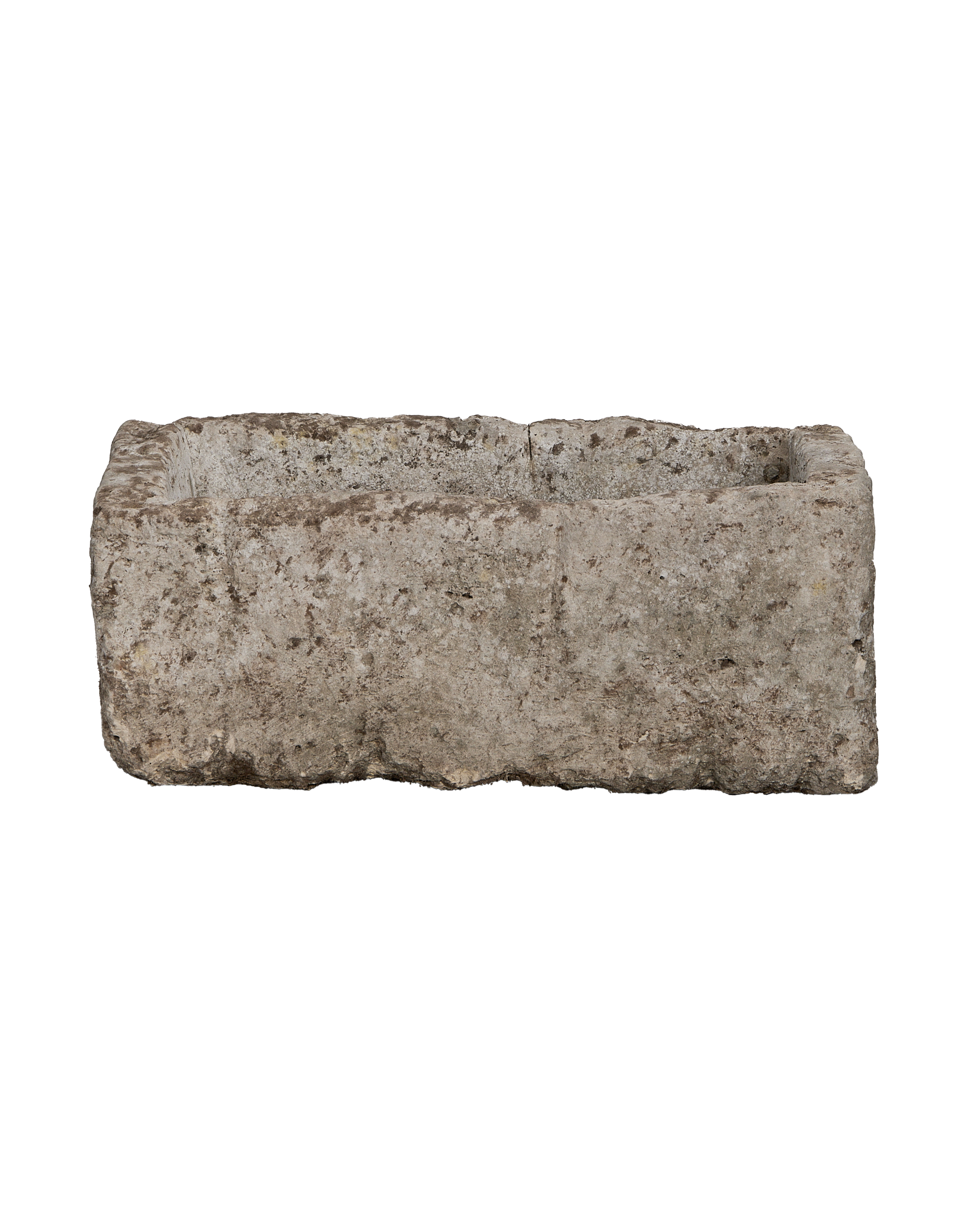 Limestone Trough - Rectangle - oak - from Indonesia - vintage
