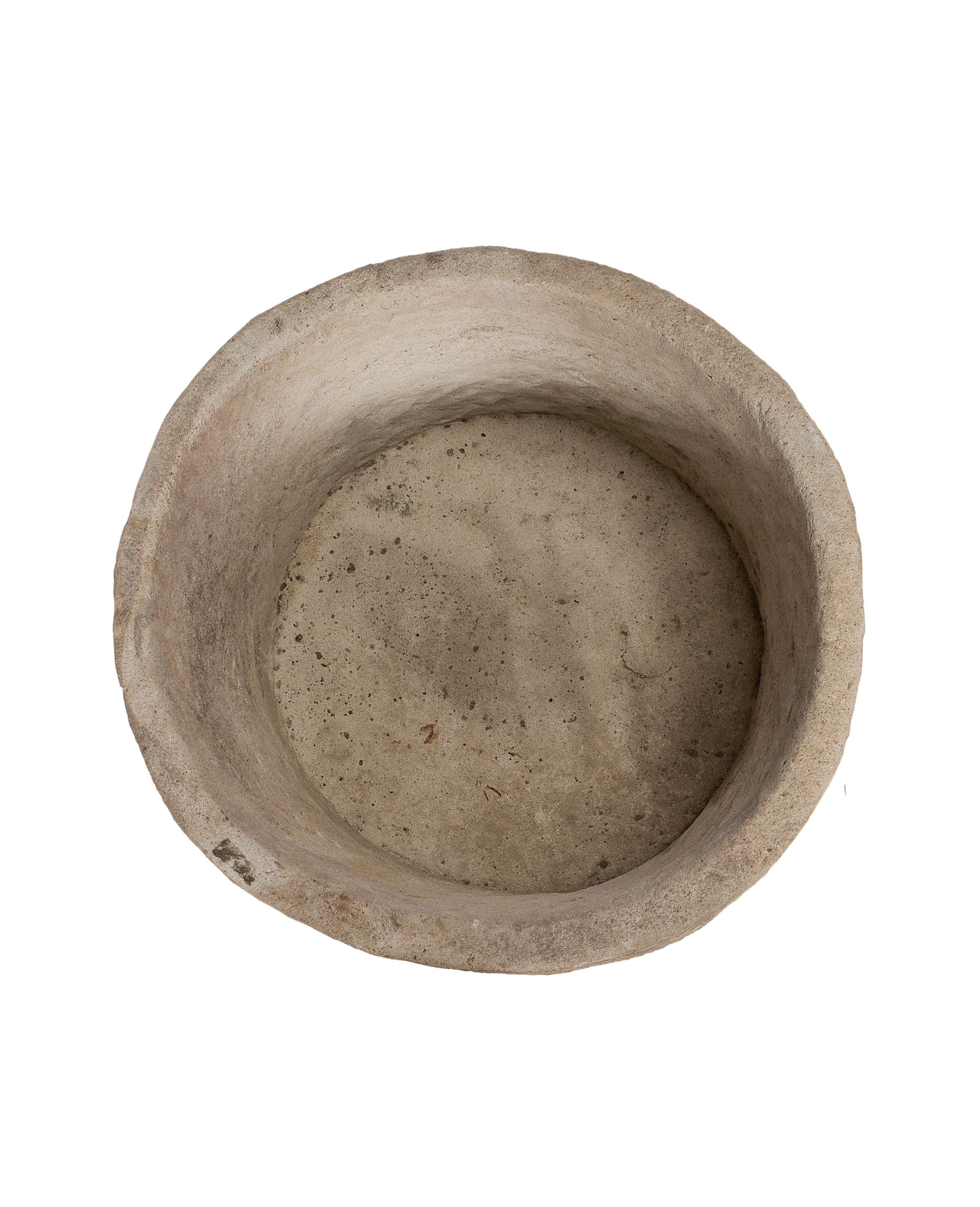 Limestone Trough - Round side view