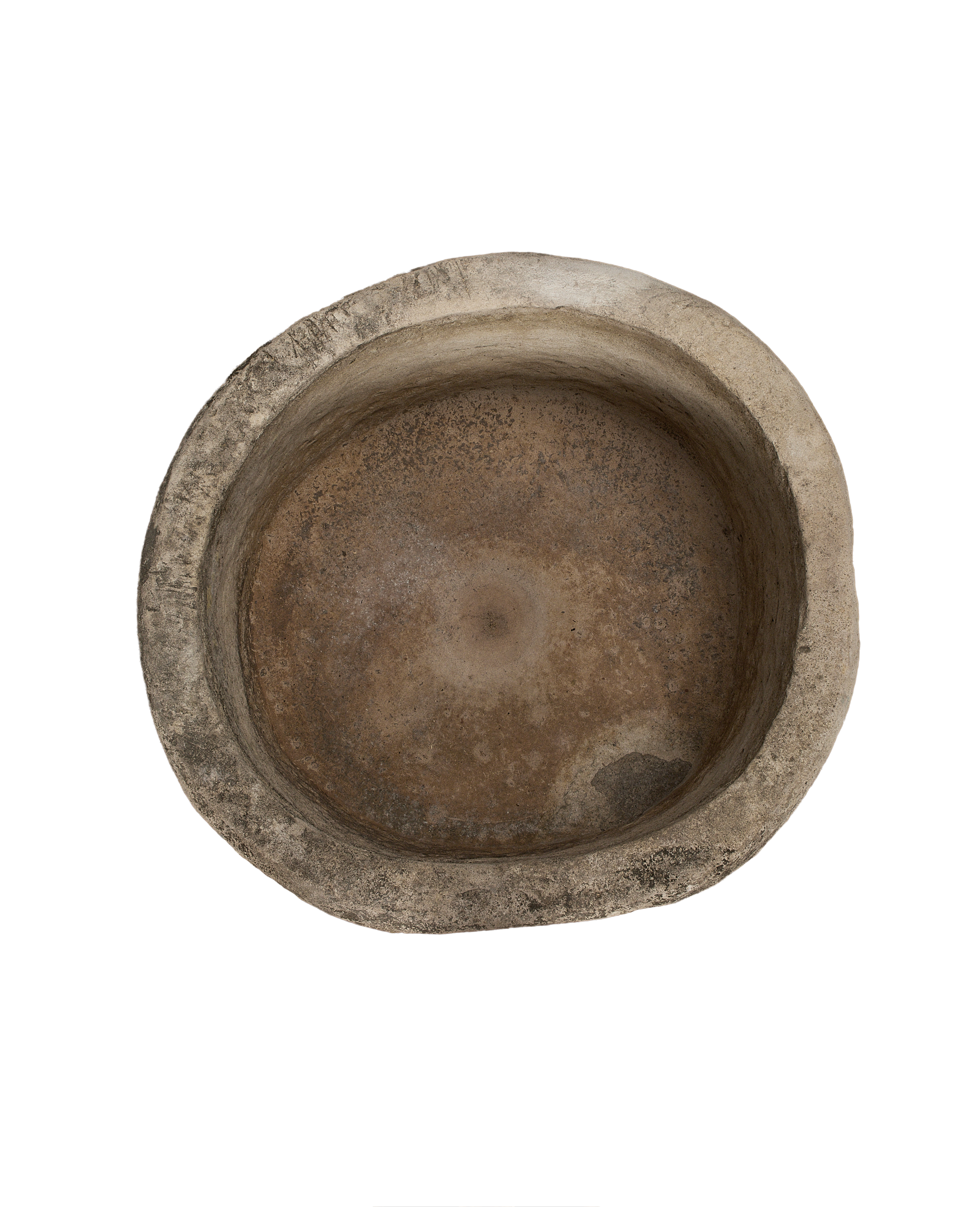 Limestone Trough - Round side view