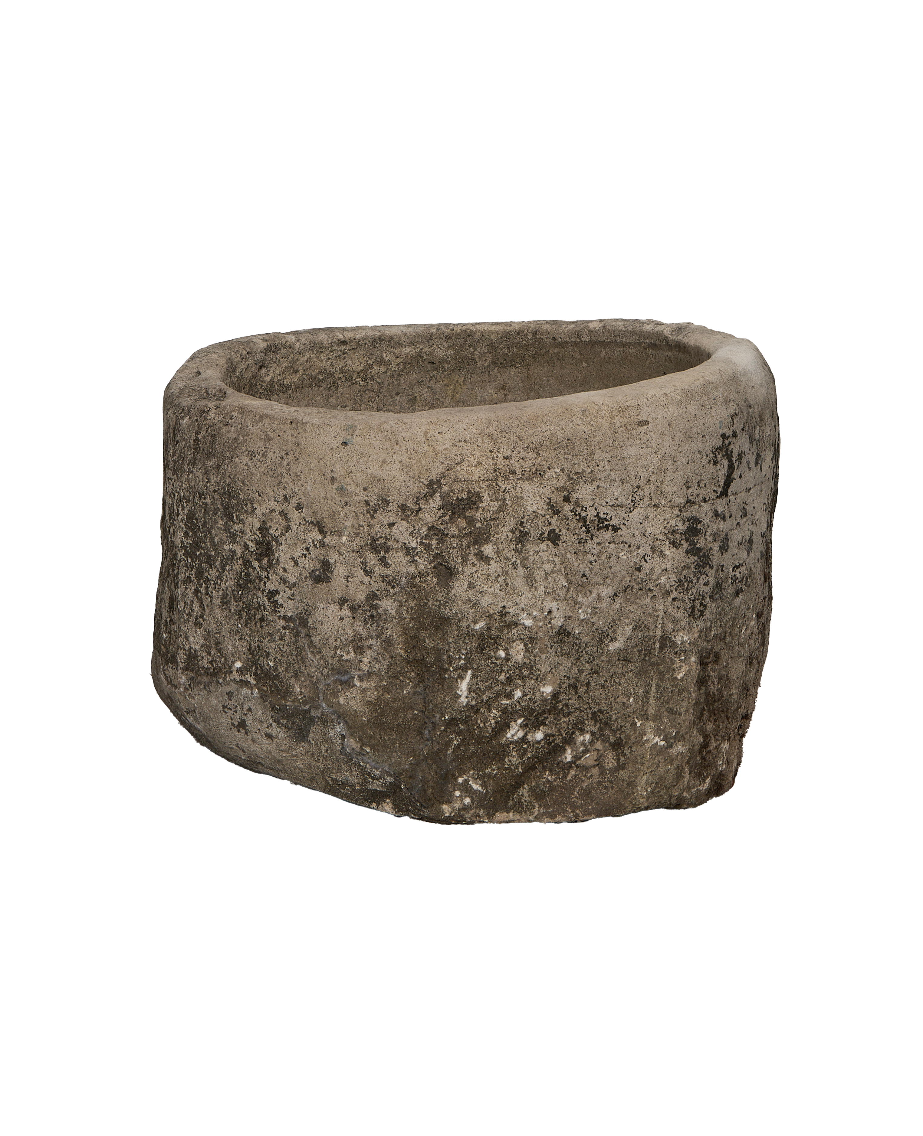 Limestone Trough - Round alternate angle