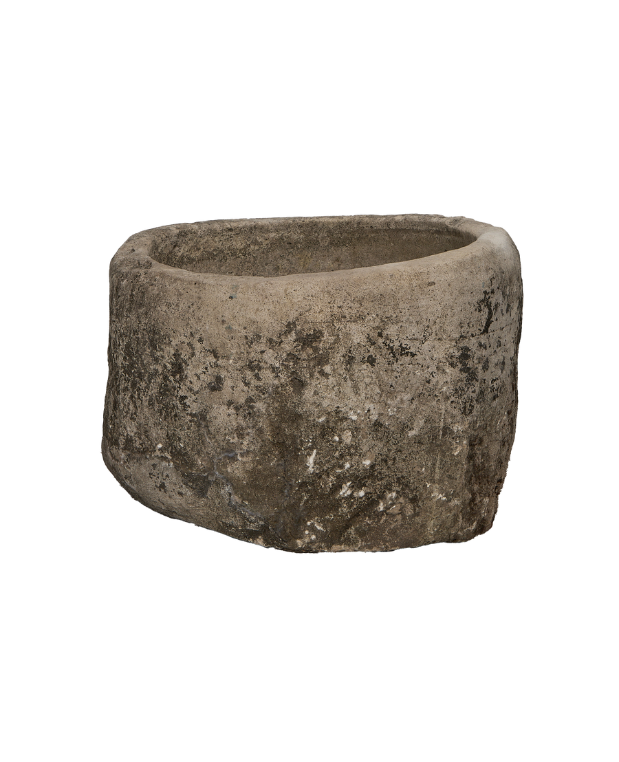 Limestone Trough - Round alternate angle