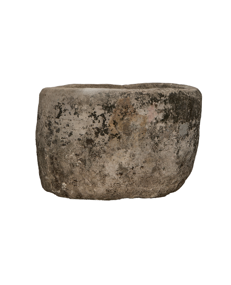 Limestone Trough - Round close-up