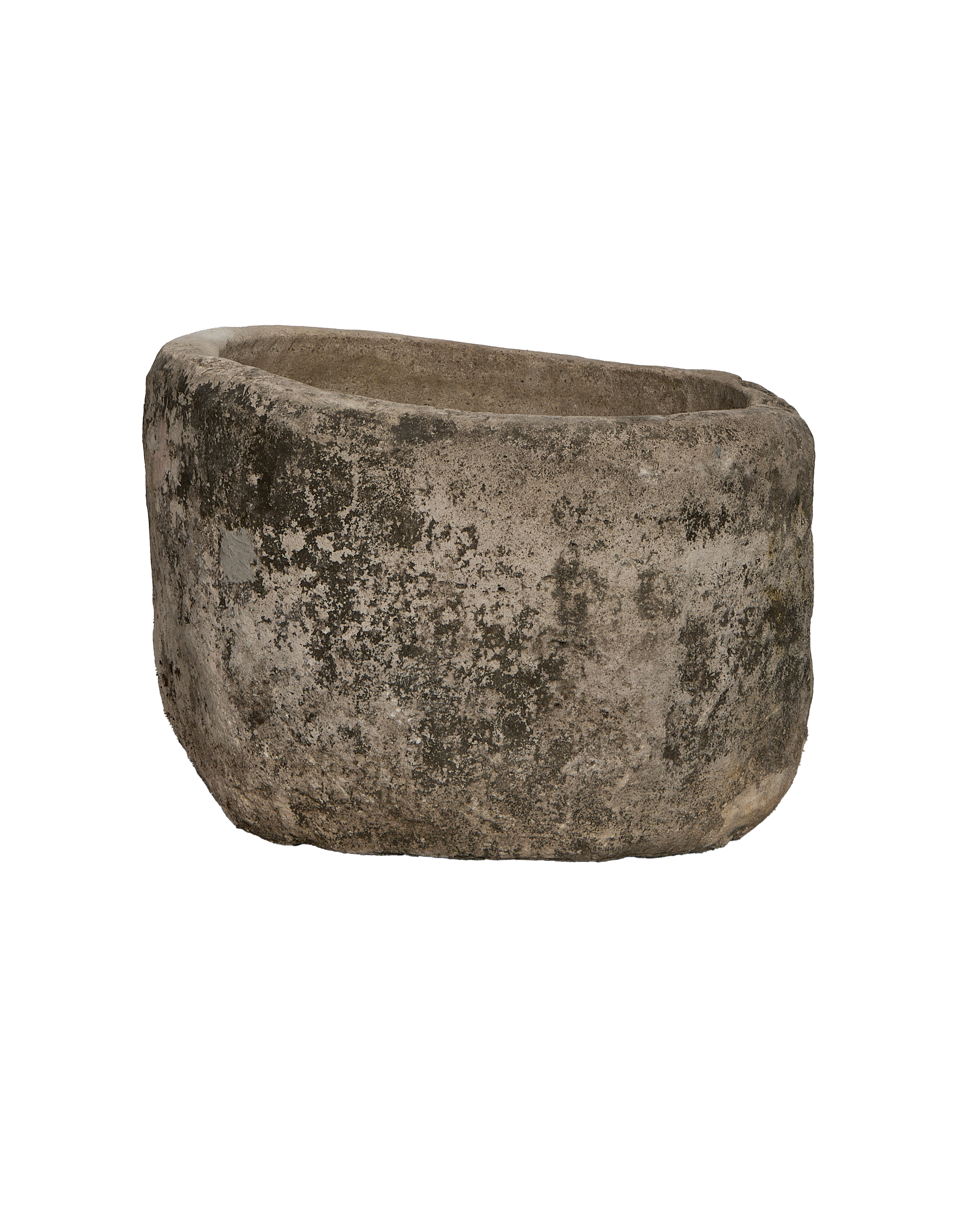 Limestone Trough - Round - oak - from Indonesia - vintage