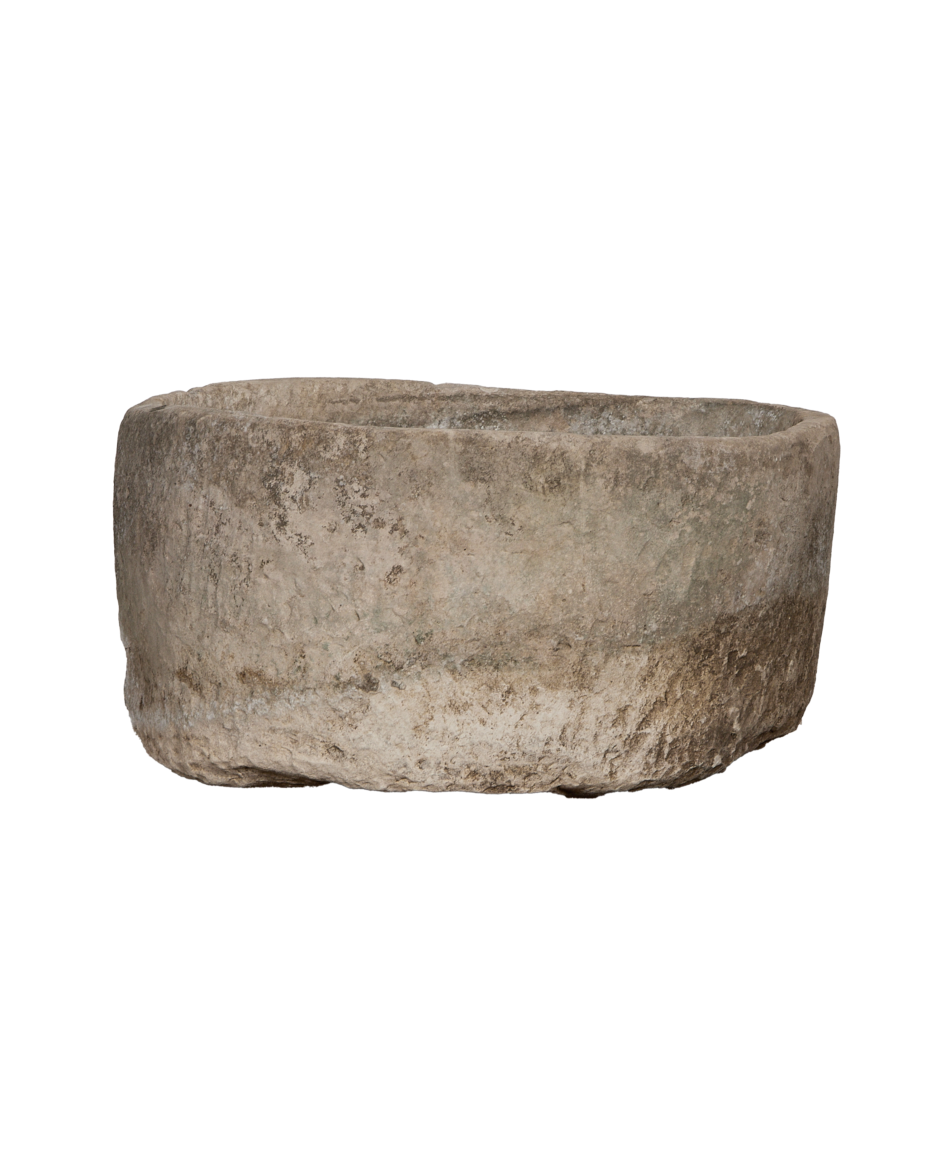 Limestone Trough - Oblong - oak - from Indonesia - vintage