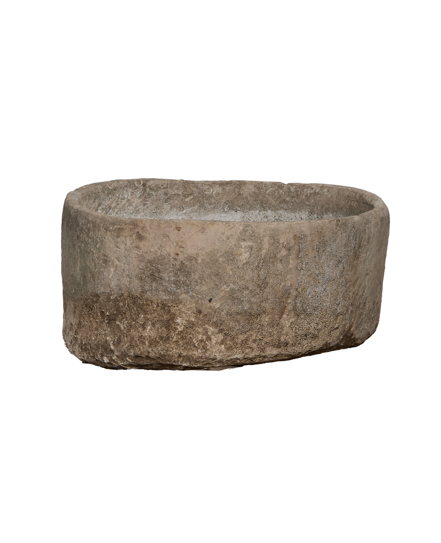 Limestone Trough - Oblong detail view