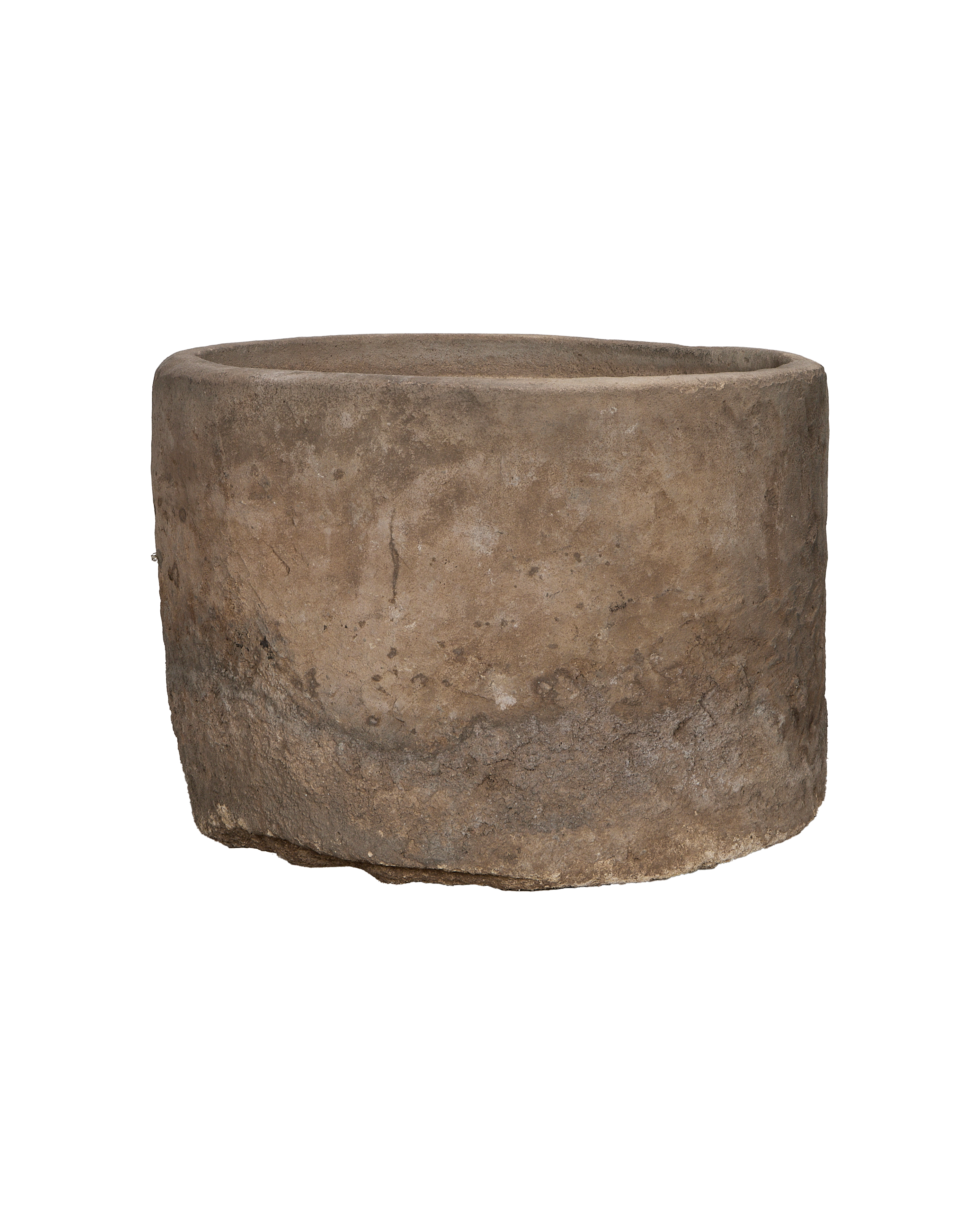 Limestone Trough - Round - oak - from Indonesia - vintage