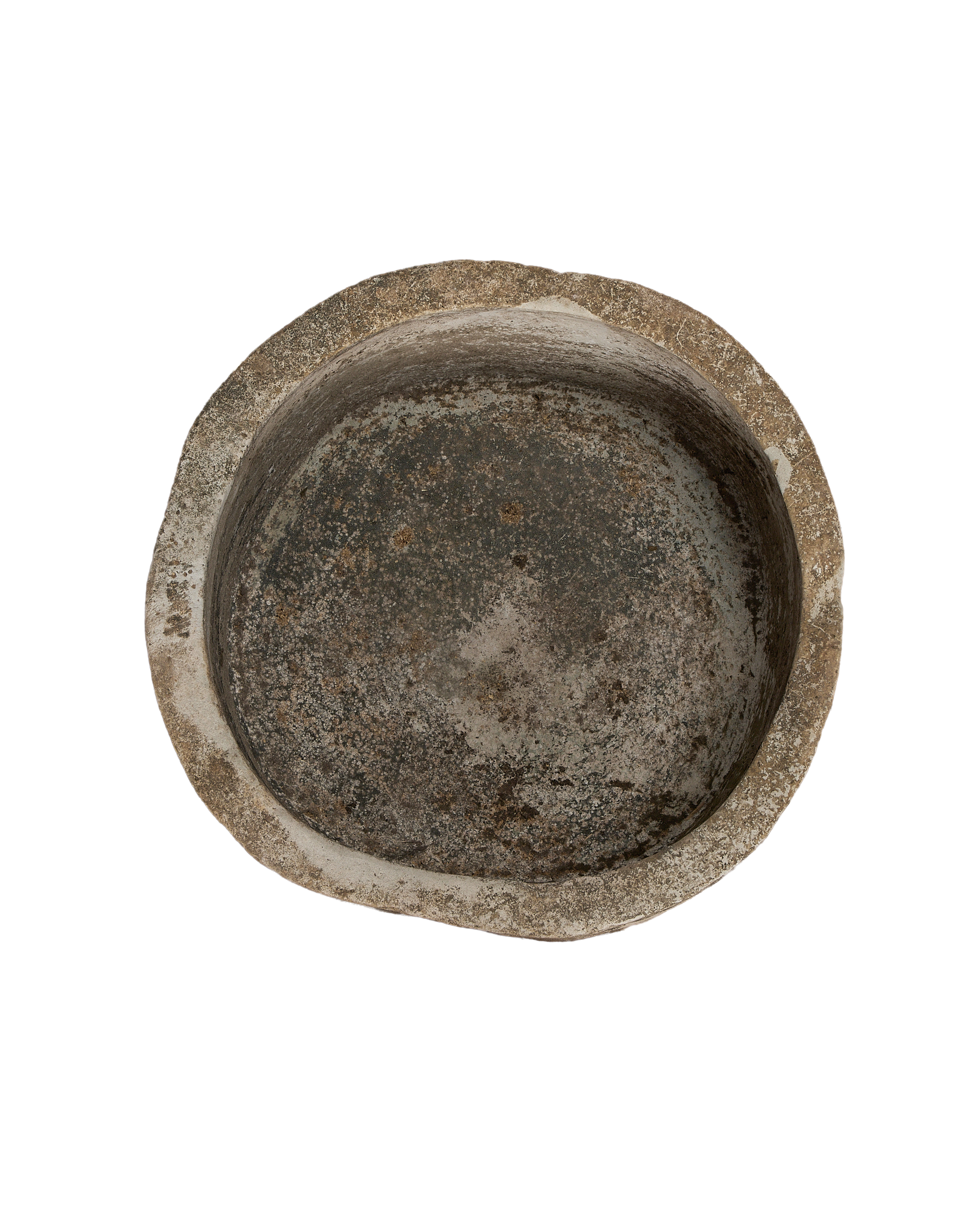 Limestone Trough - Round side view