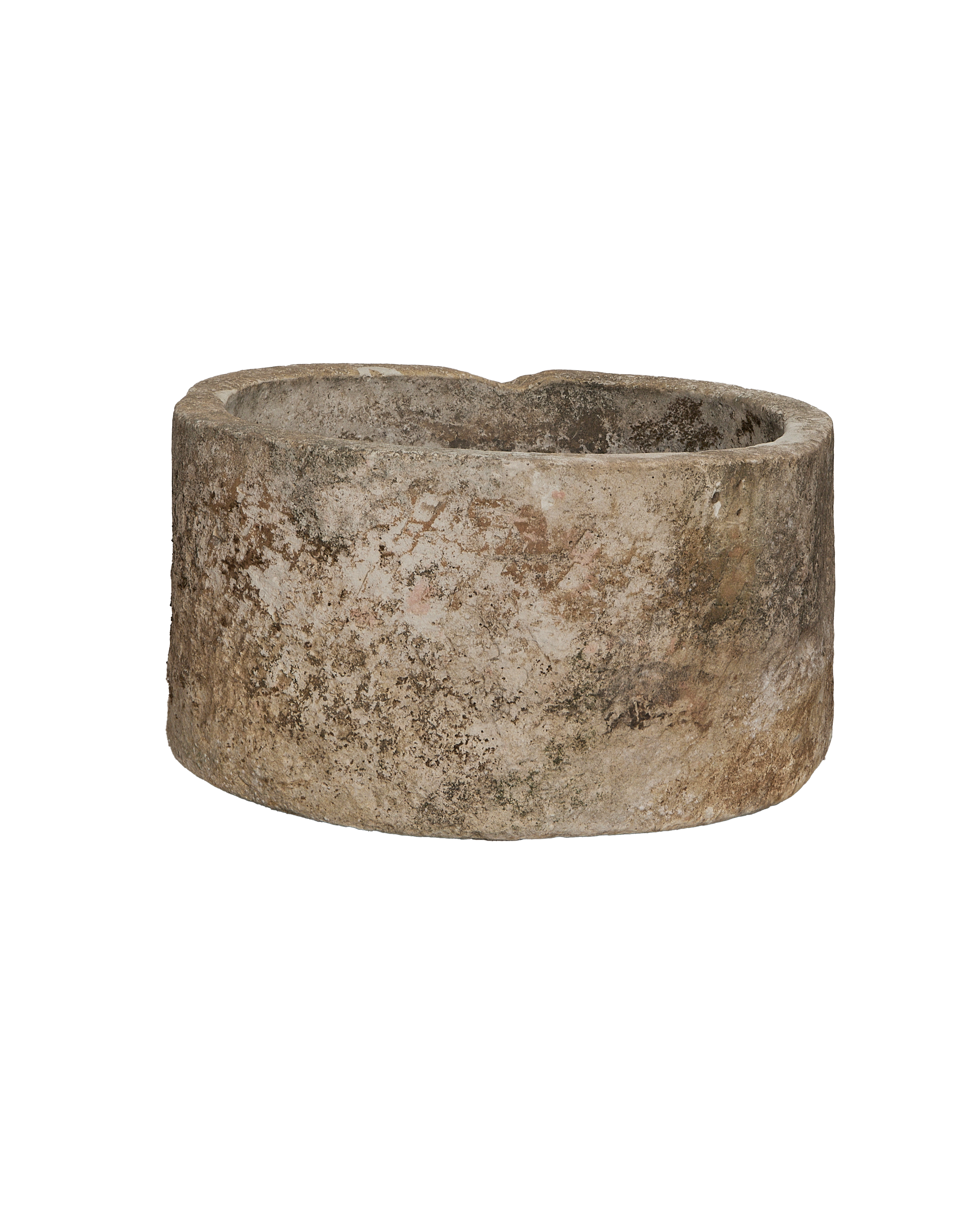 Limestone Trough - Round detail view