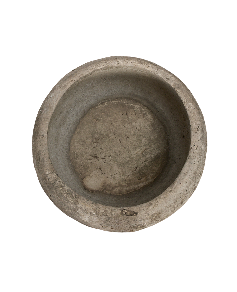 Limestone Trough - Round side view