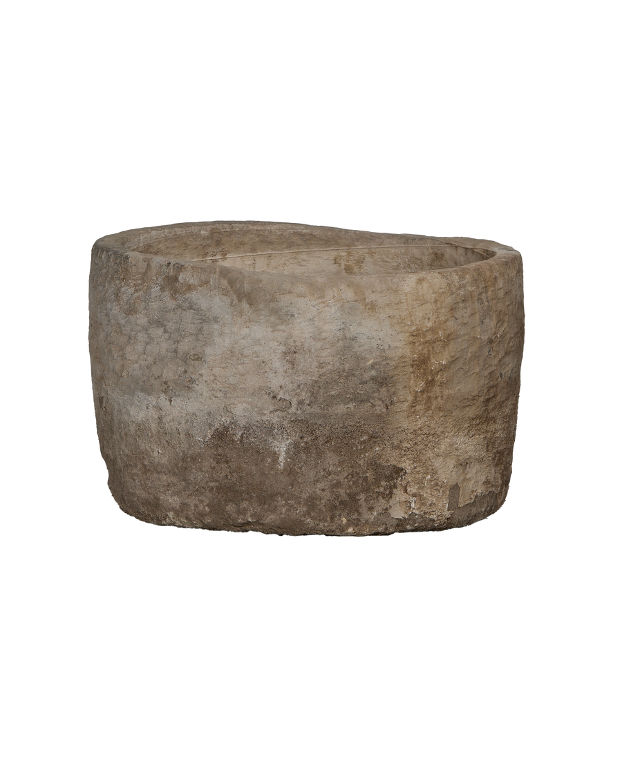 Limestone Trough - Round detail view