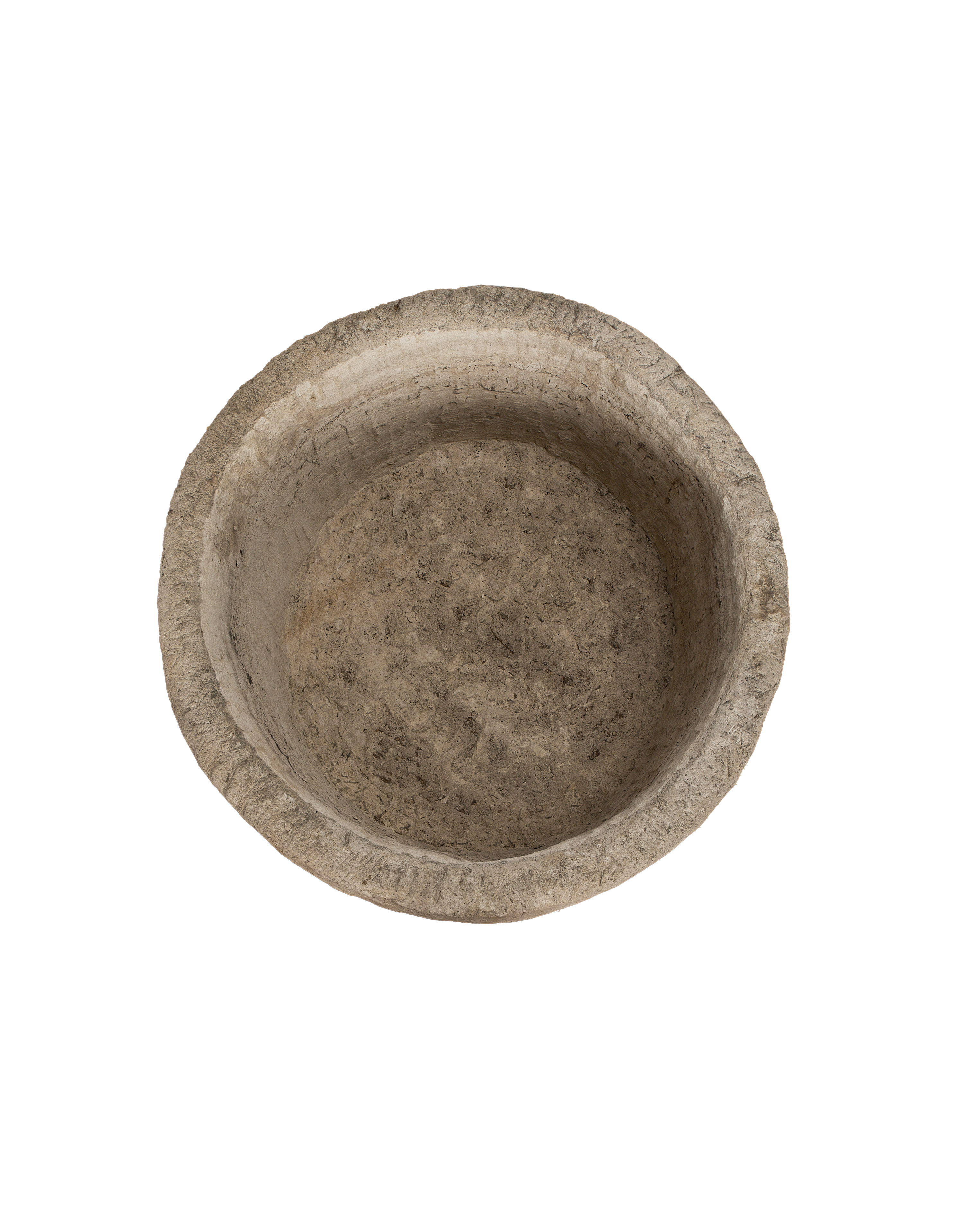 Limestone Trough - Round side view