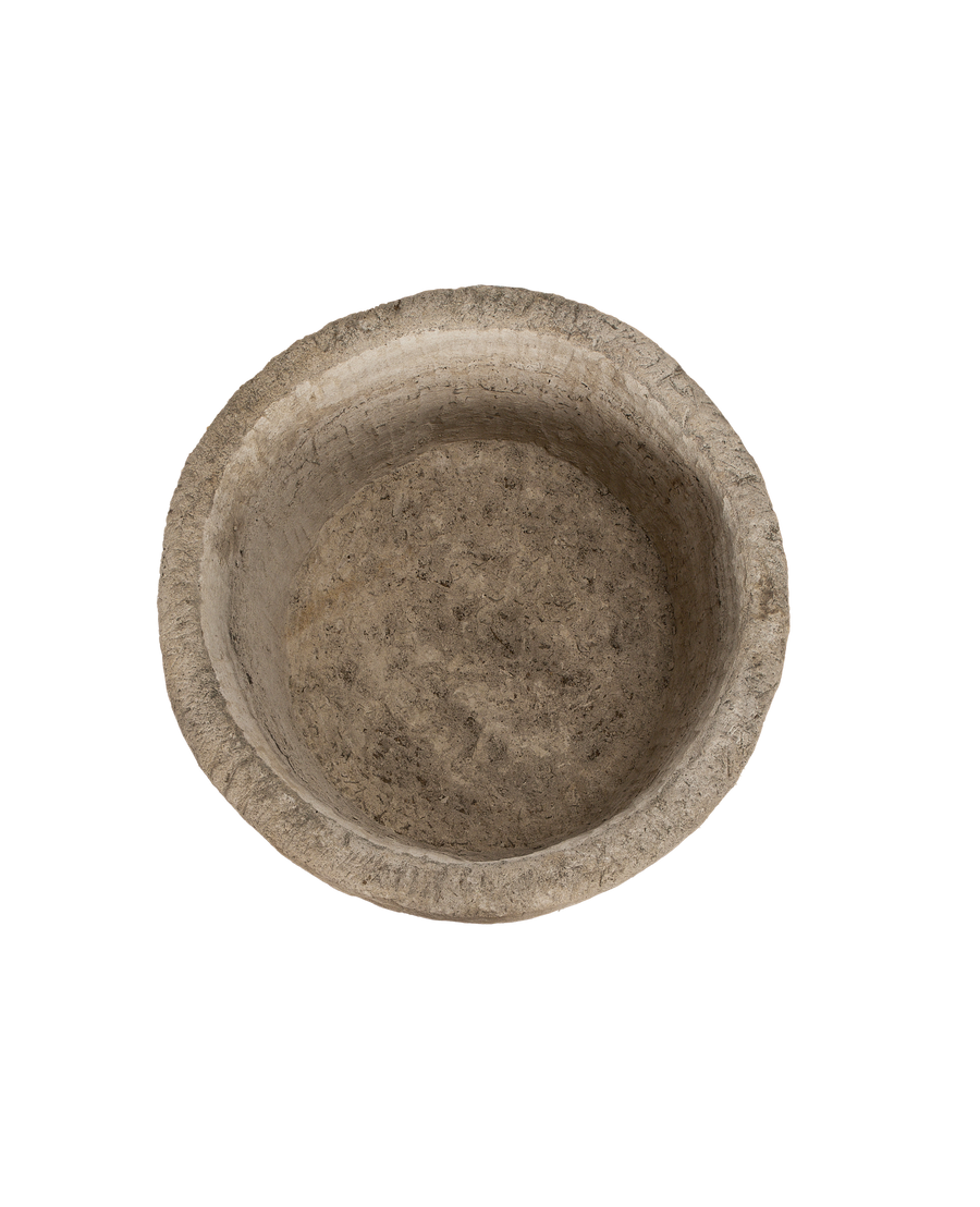Limestone Trough - Round side view