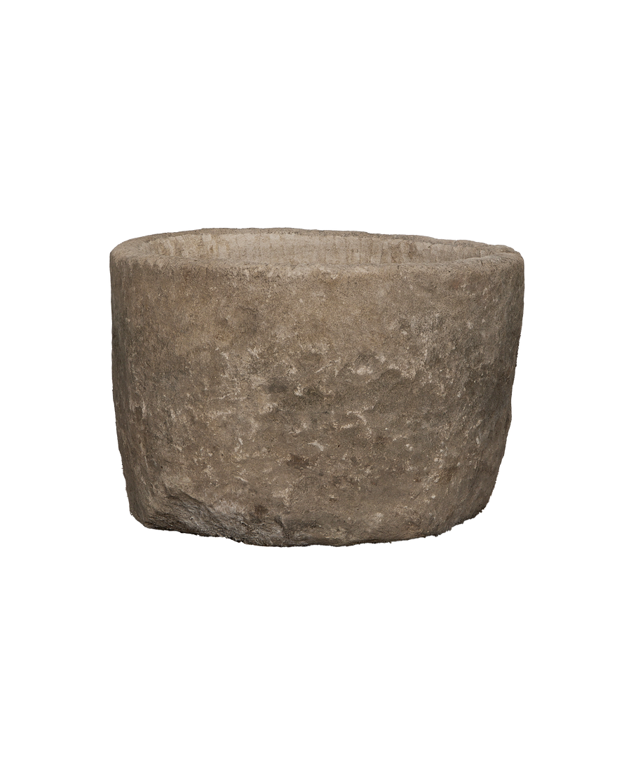 Limestone Trough - Round alternate angle
