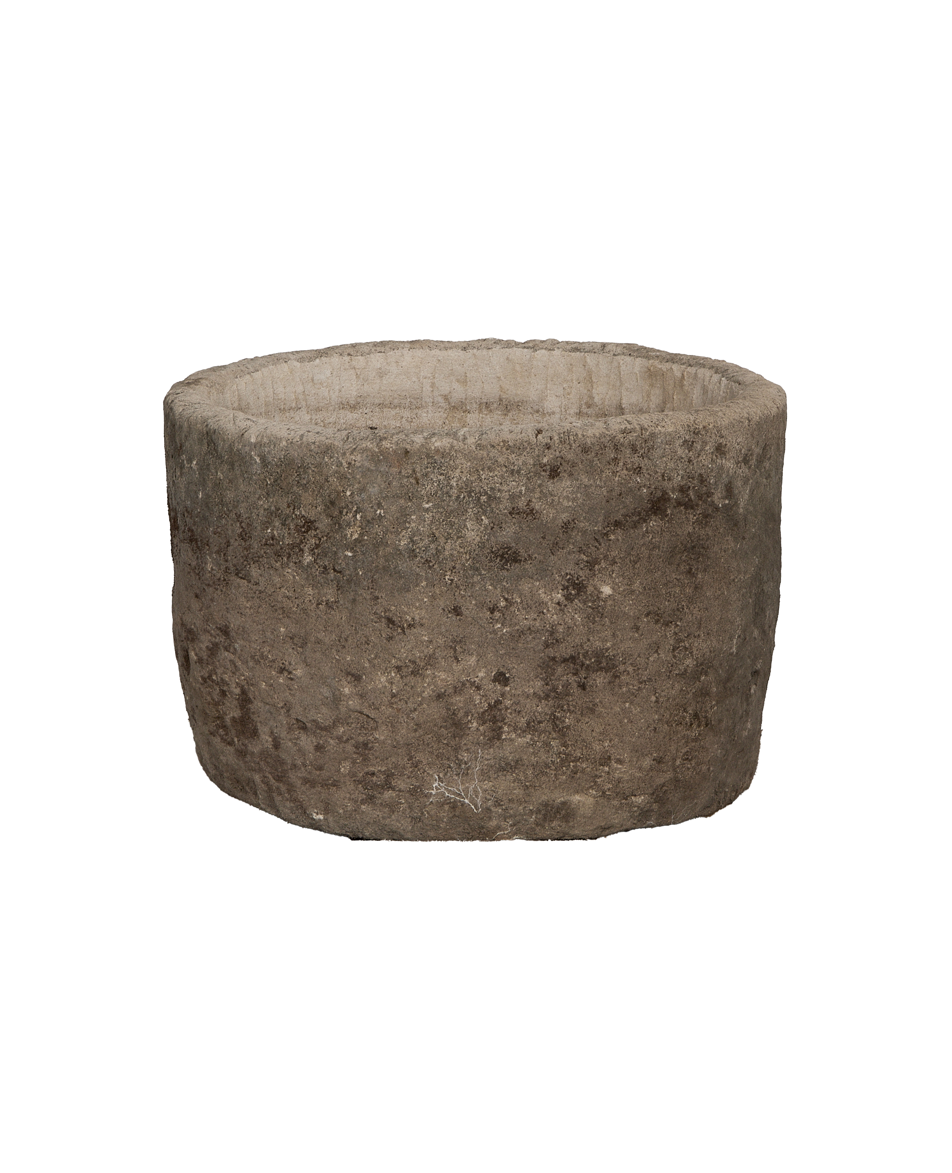 Limestone Trough - Round - oak - from Indonesia - vintage