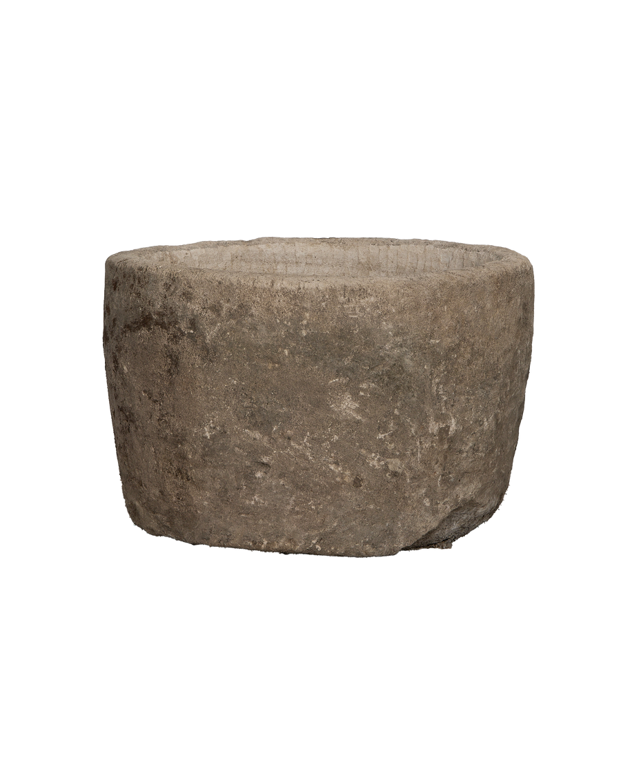 Limestone Trough - Round detail view