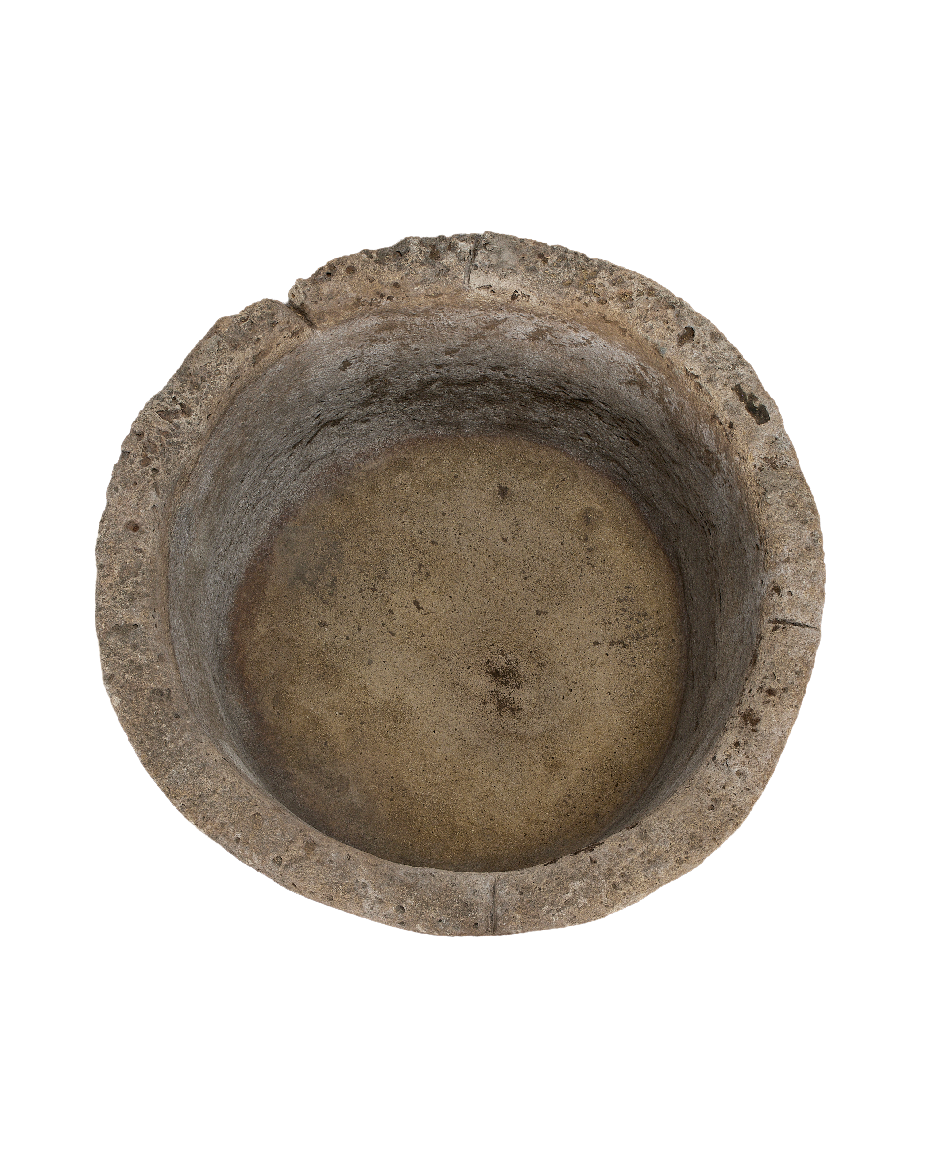 Limestone Trough - Round side view