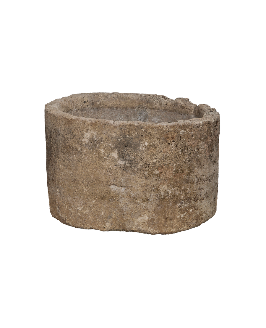 Limestone Trough - Round alternate angle