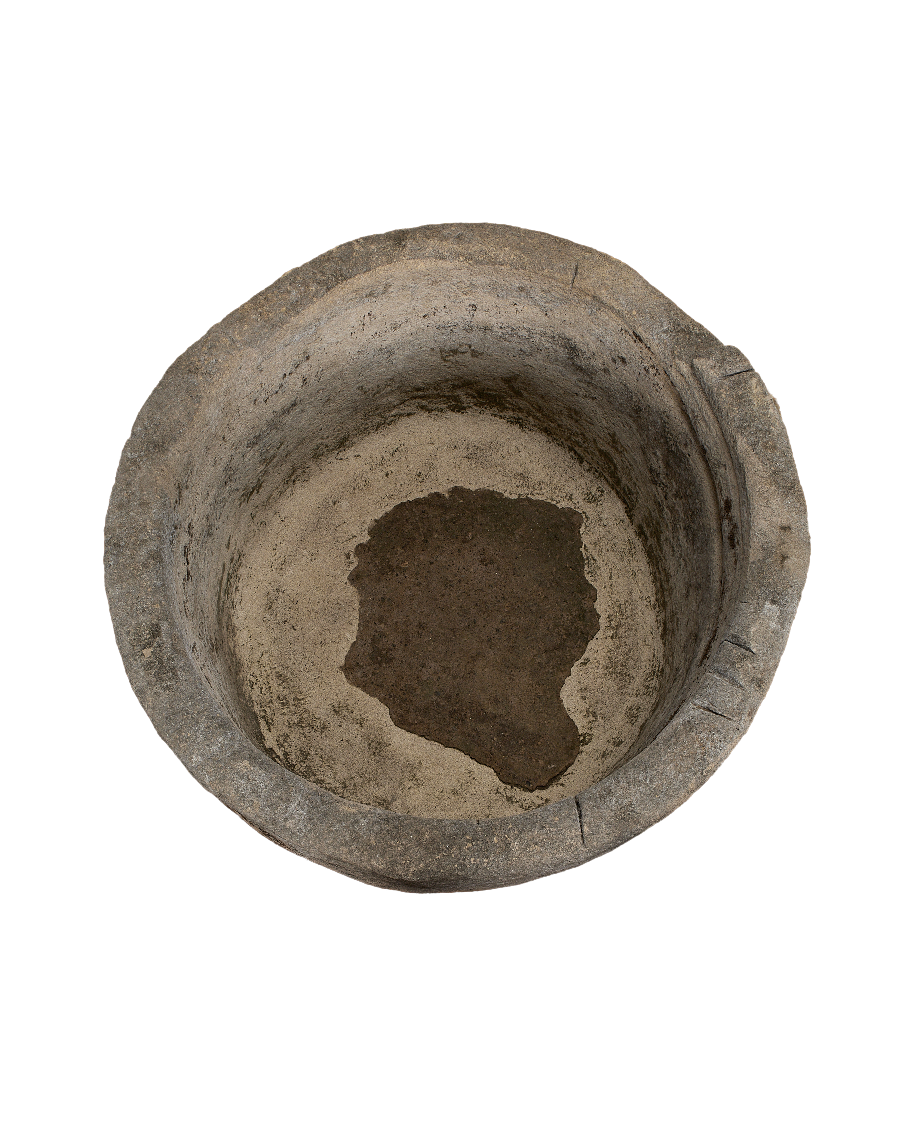 Limestone Trough - Round side view