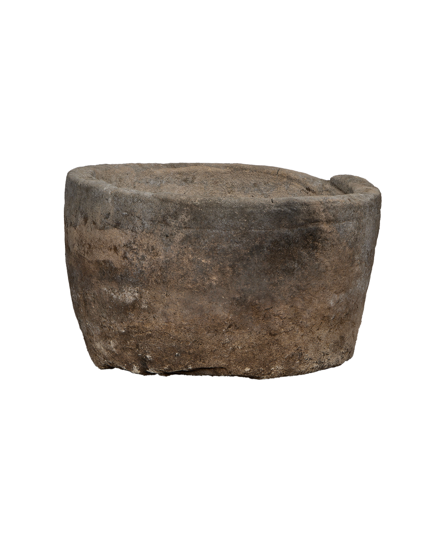 Limestone Trough - Round detail view
