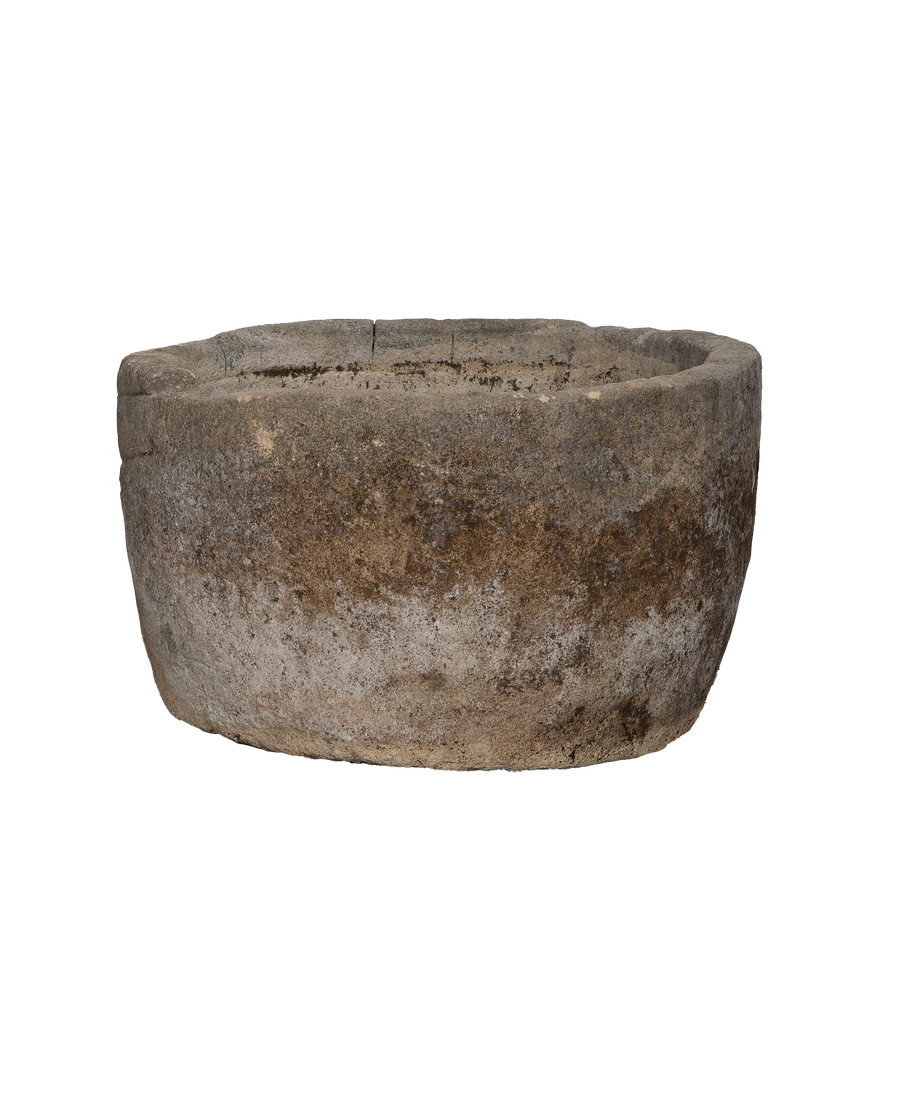 Limestone Trough - Round close-up