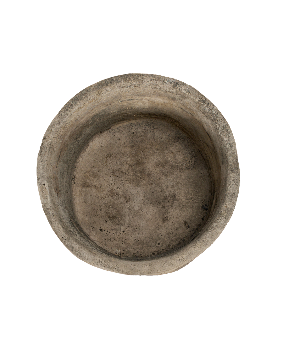 Limestone Trough - Round side view