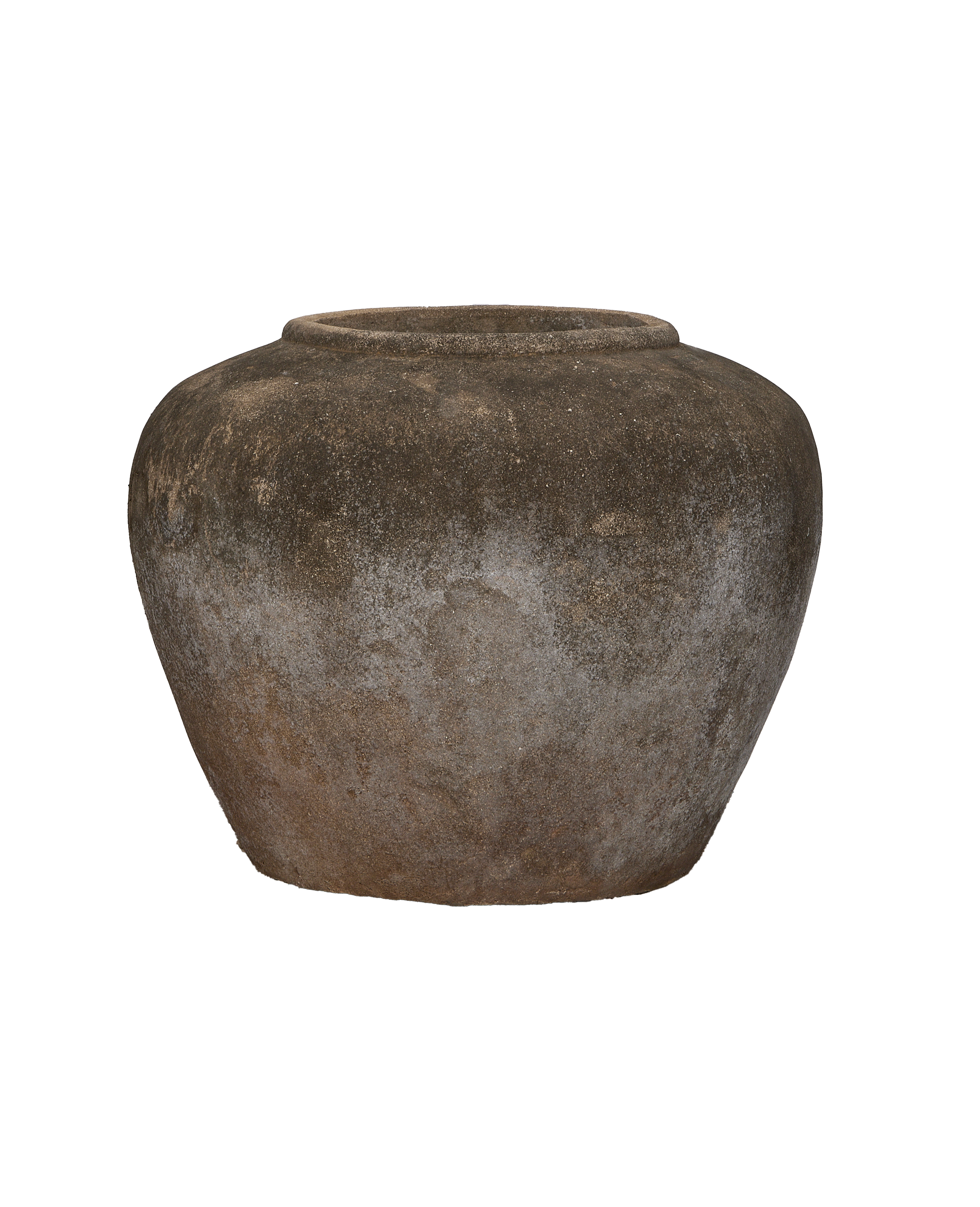 Stone Pot - oak - from Indonesia - vintage