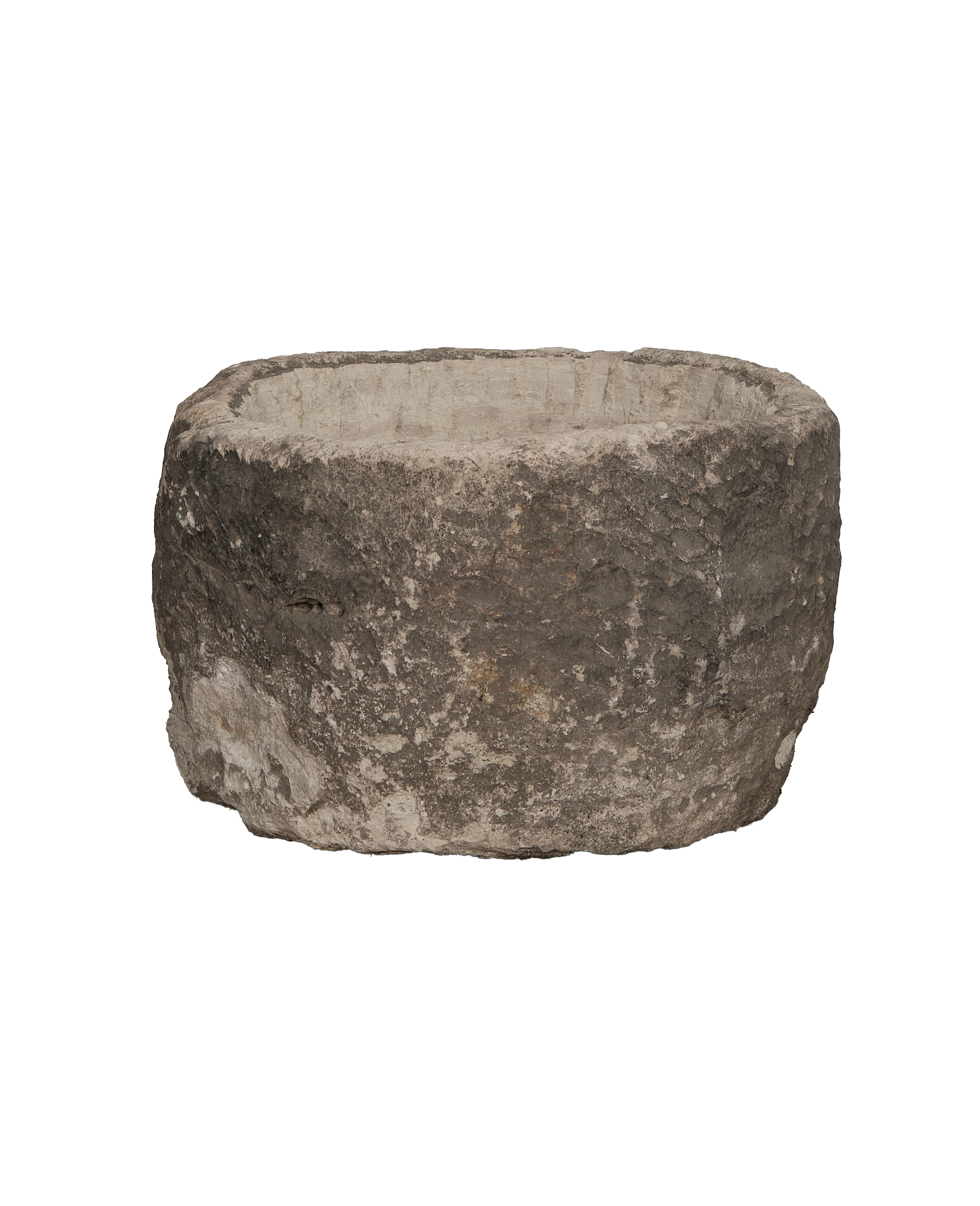 Limestone Trough - Round close-up
