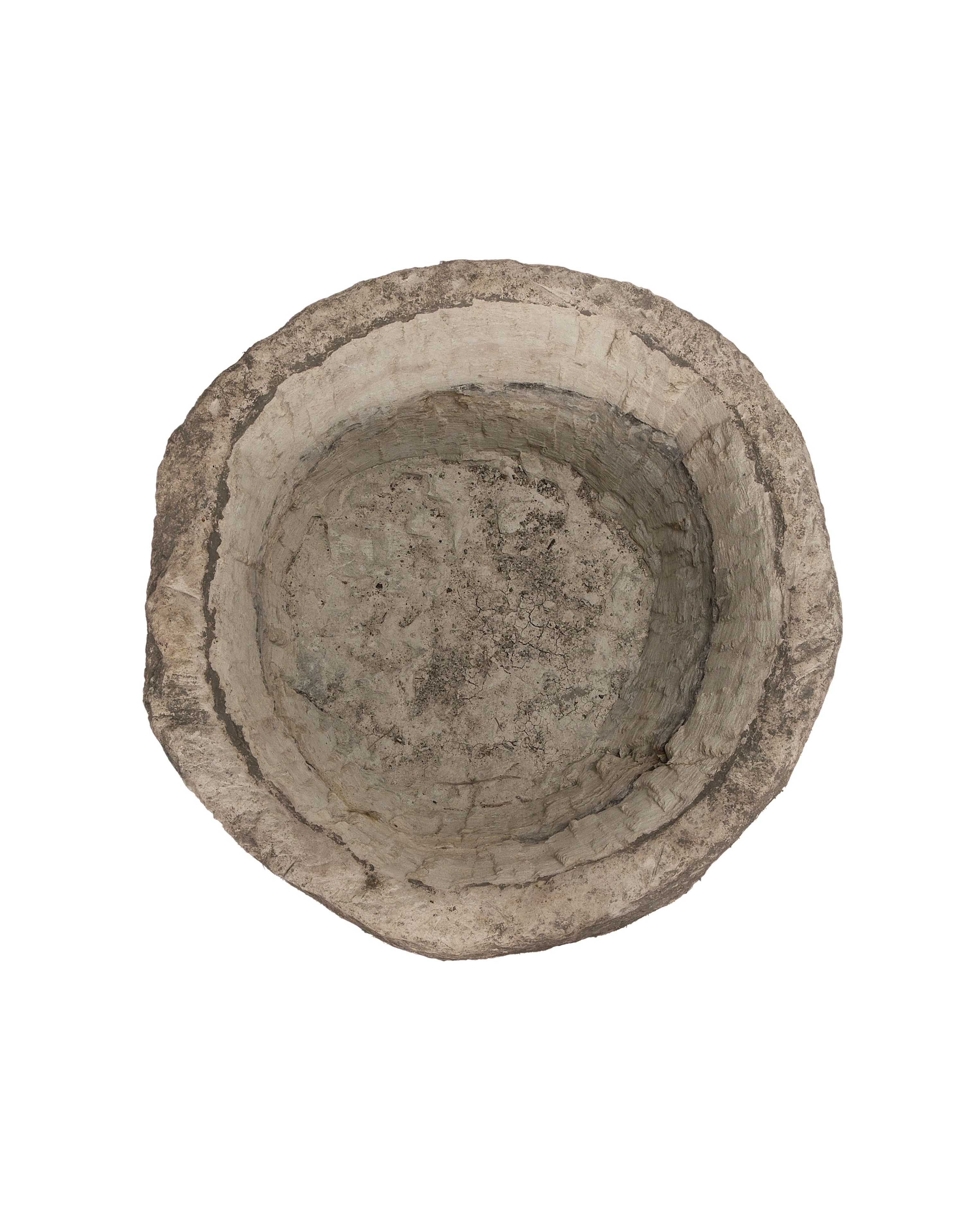 Limestone Trough - Round side view