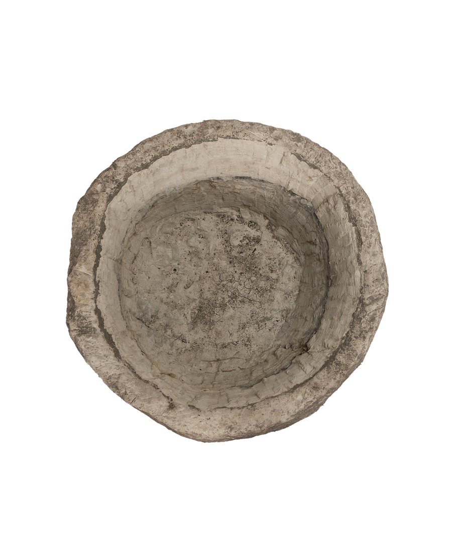 Limestone Trough - Round side view