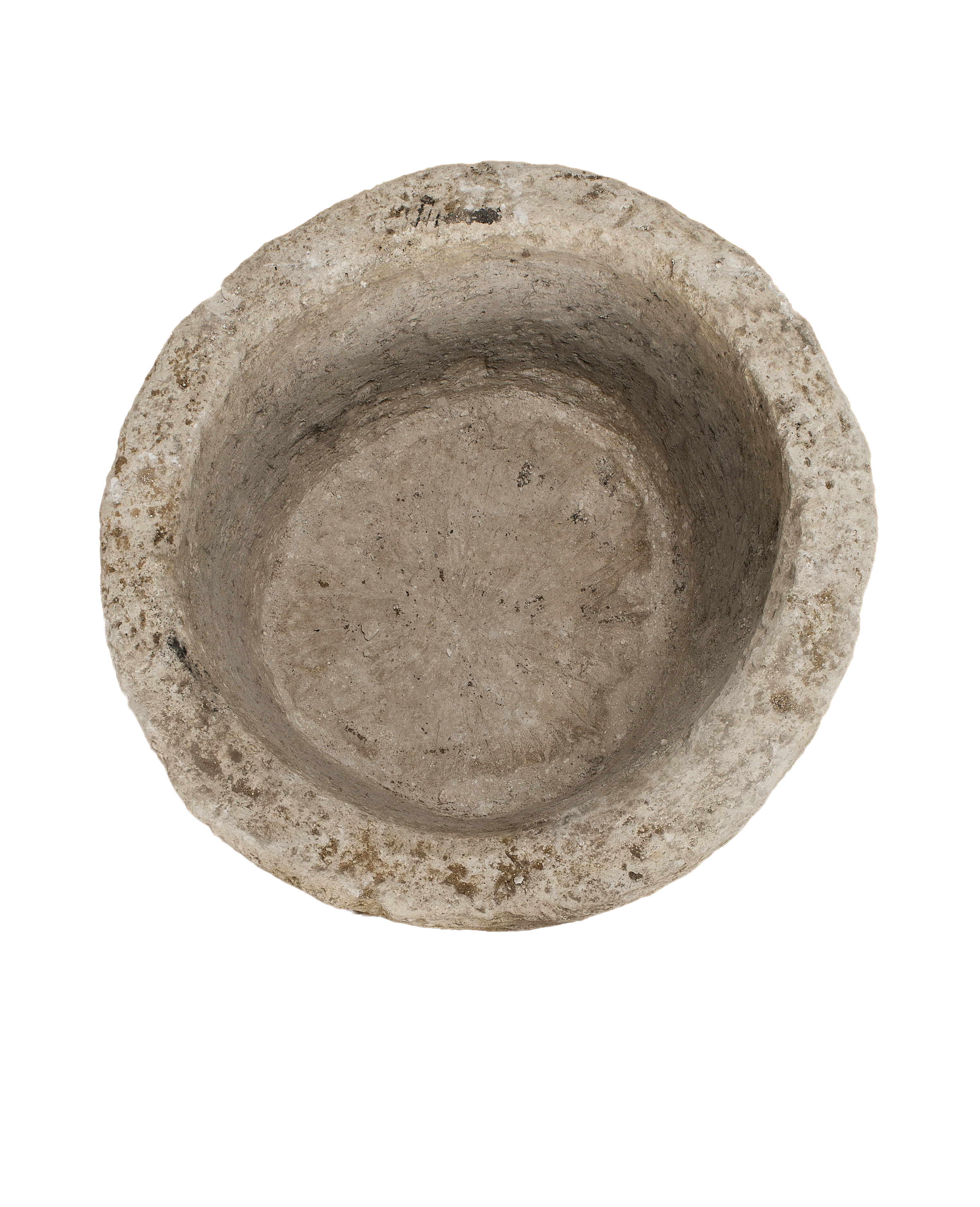 Limestone Trough - Round side view
