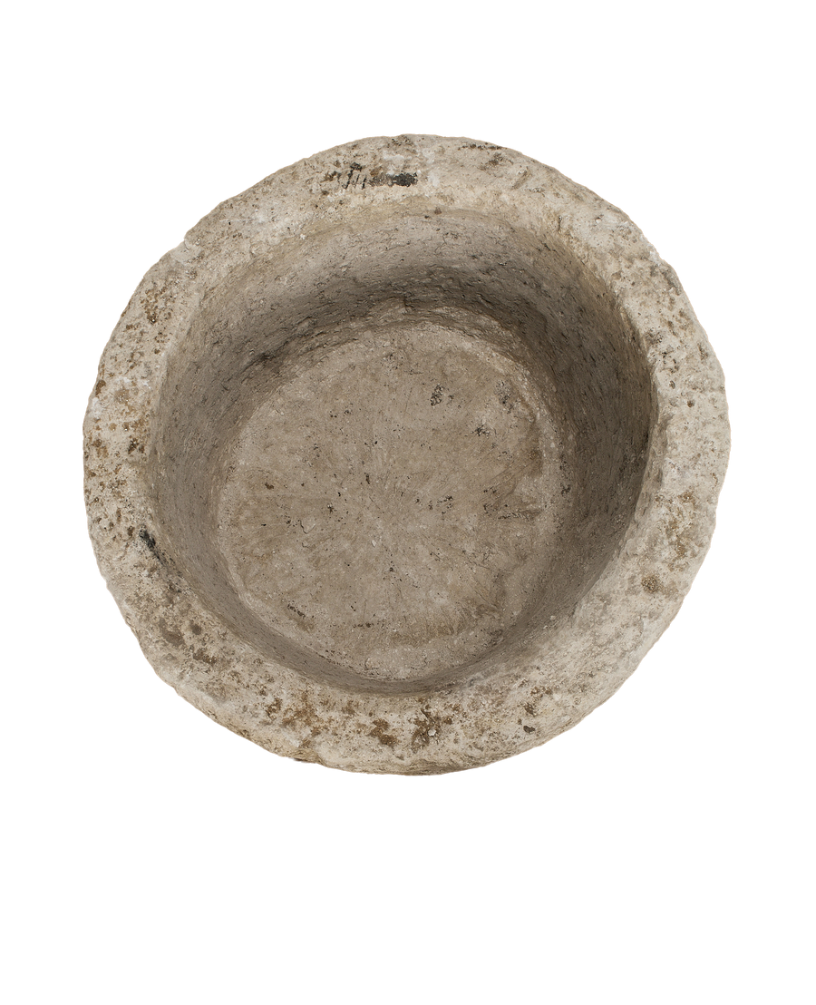 Limestone Trough - Round side view