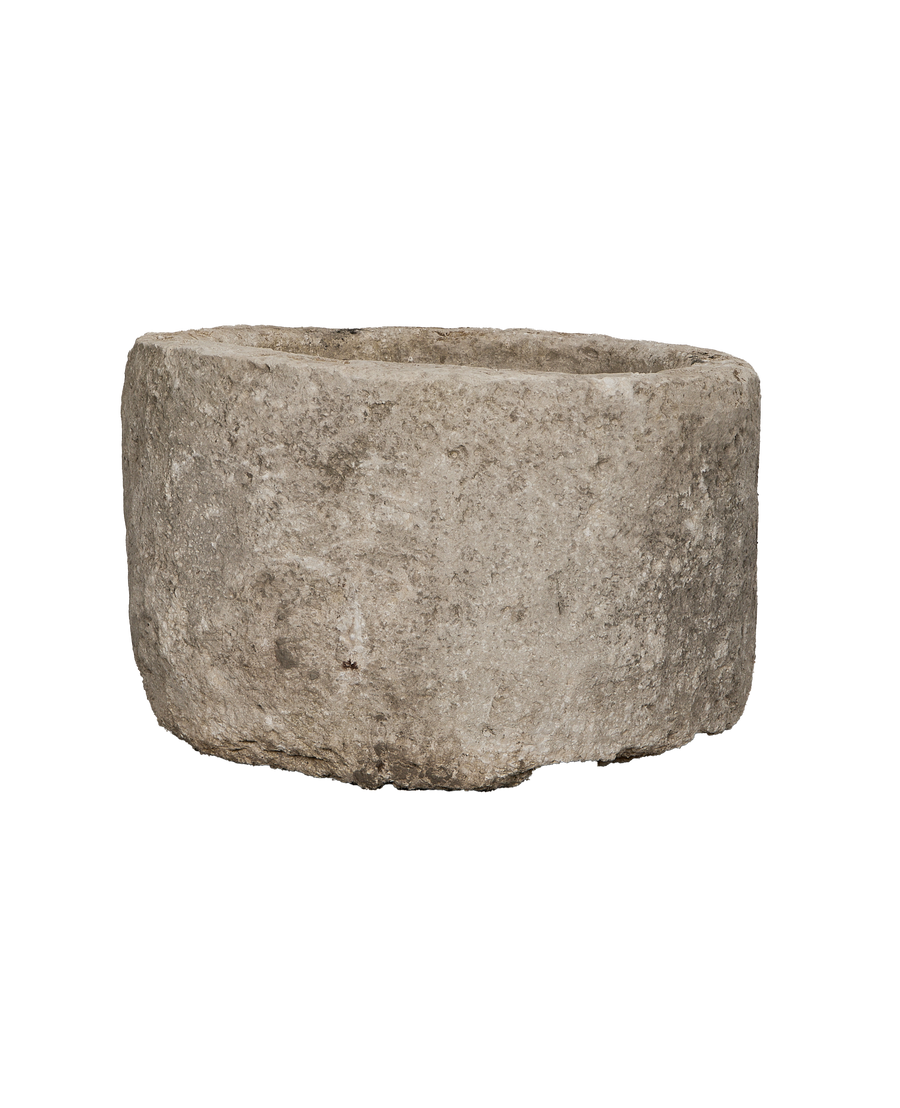 Limestone Trough - Round alternate angle